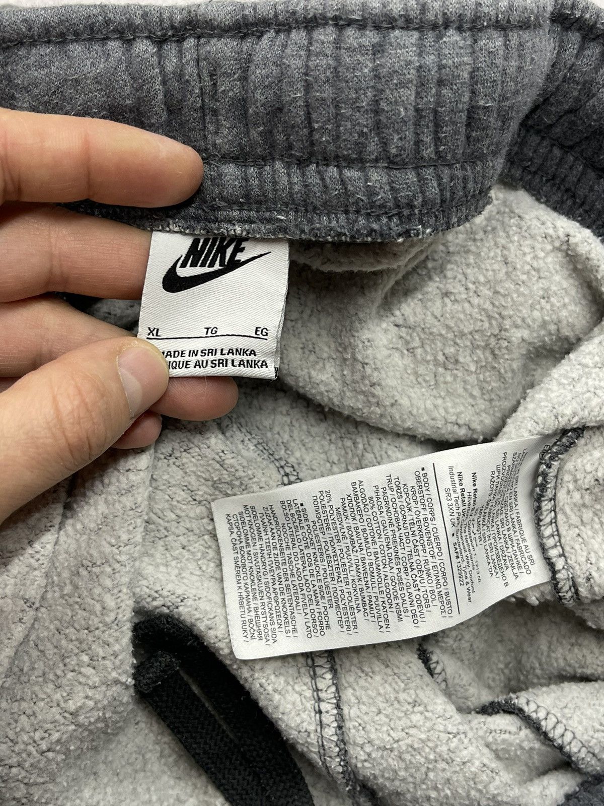 Nike Mens Nike Basic Grey Sweatpants Small Logo Swoosh Drill ACG Size US 36 / EU 52 - 7 Thumbnail