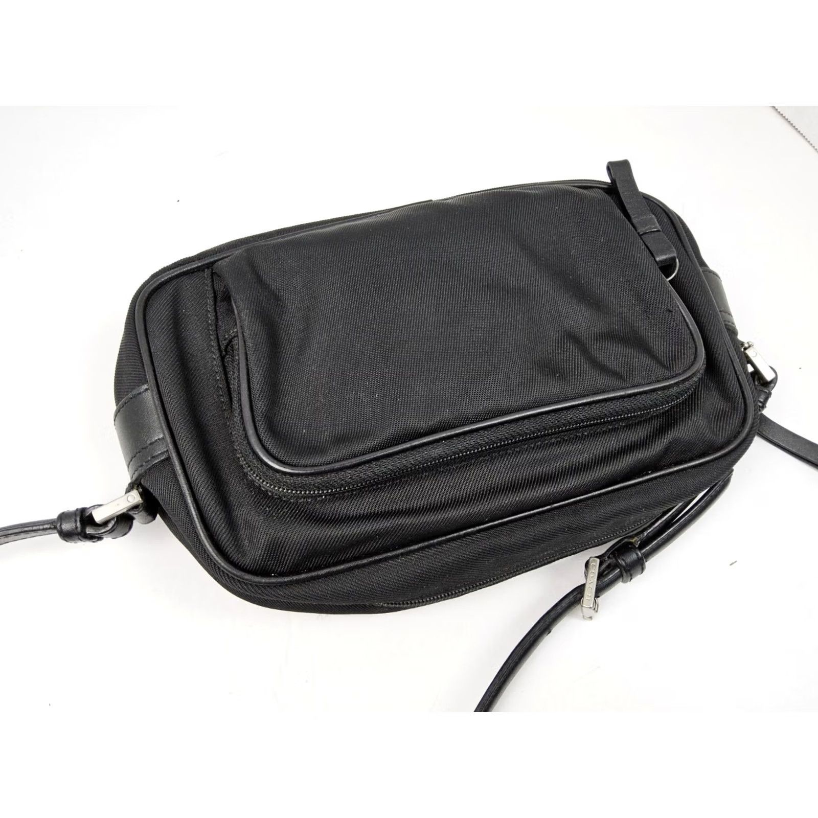 Coach Coach Crossbody Shoulder Bag Purse - Leather Trim Twill Leather Black - Women’s Travel Shoulder Bag Size ONE SIZE - 7 Thumbnail