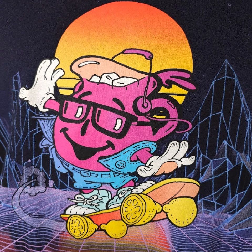 Vintage Kool Aid Man T Shirt Mens Size Large Black Retro Skateboard Snack Tee OVERSIZED Size US L / EU 52-54 / 3 - 3 Thumbnail