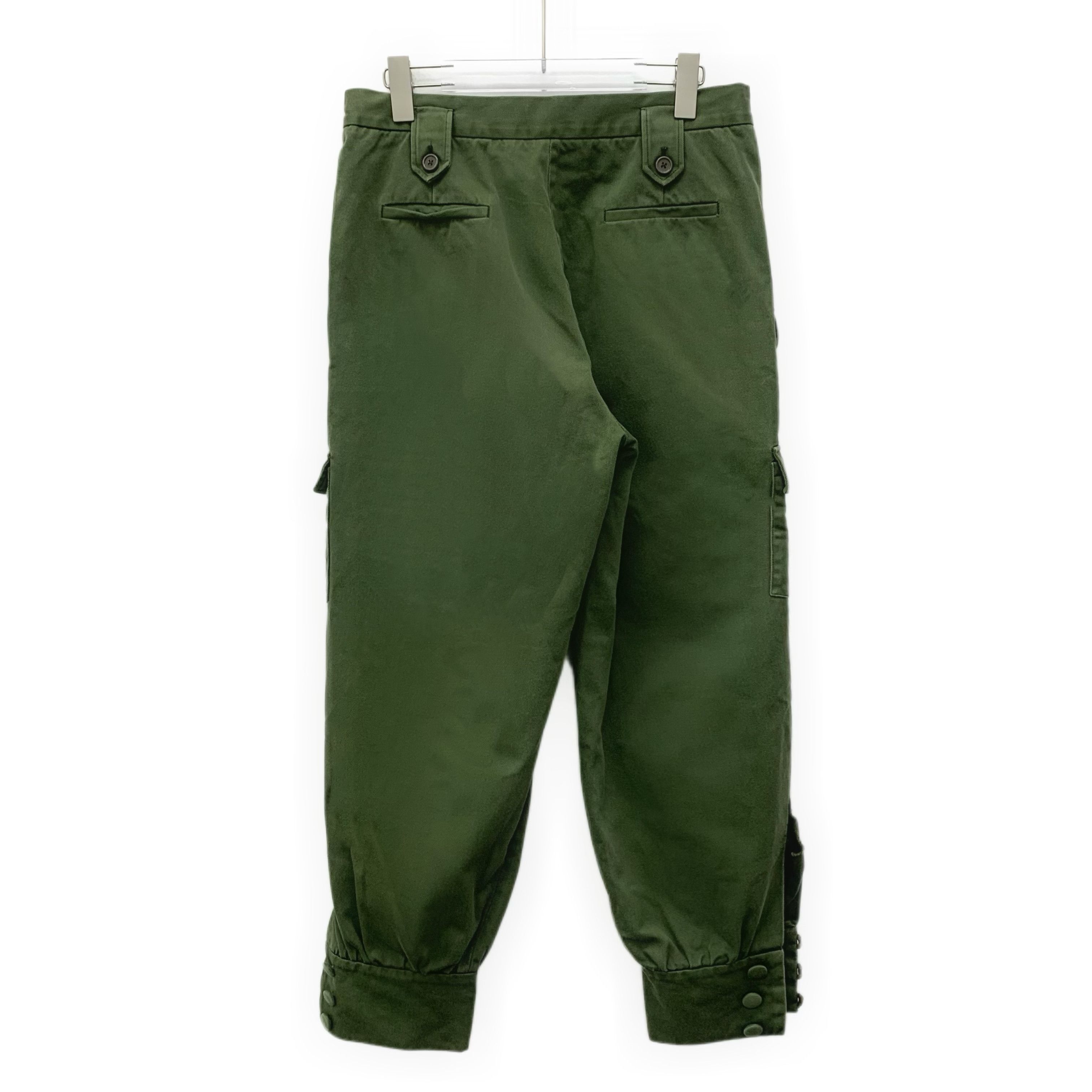 Miu Miu Miu Miu Pants – Army Green Cotton Utility Pants (Size 42) Size 28" / US 6 / IT 42 - 8 Thumbnail