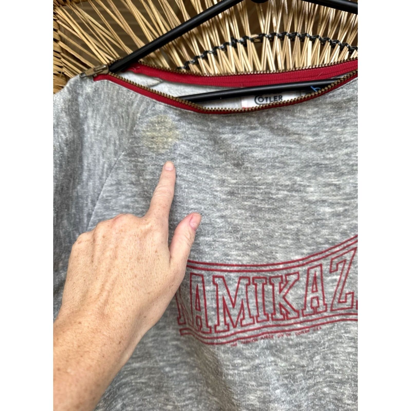 Vintage VINTAGE Cotler Sweatshirt Mens L Gray Pullover 1980s VTG Size US L / EU 52-54 / 3 - 4 Thumbnail