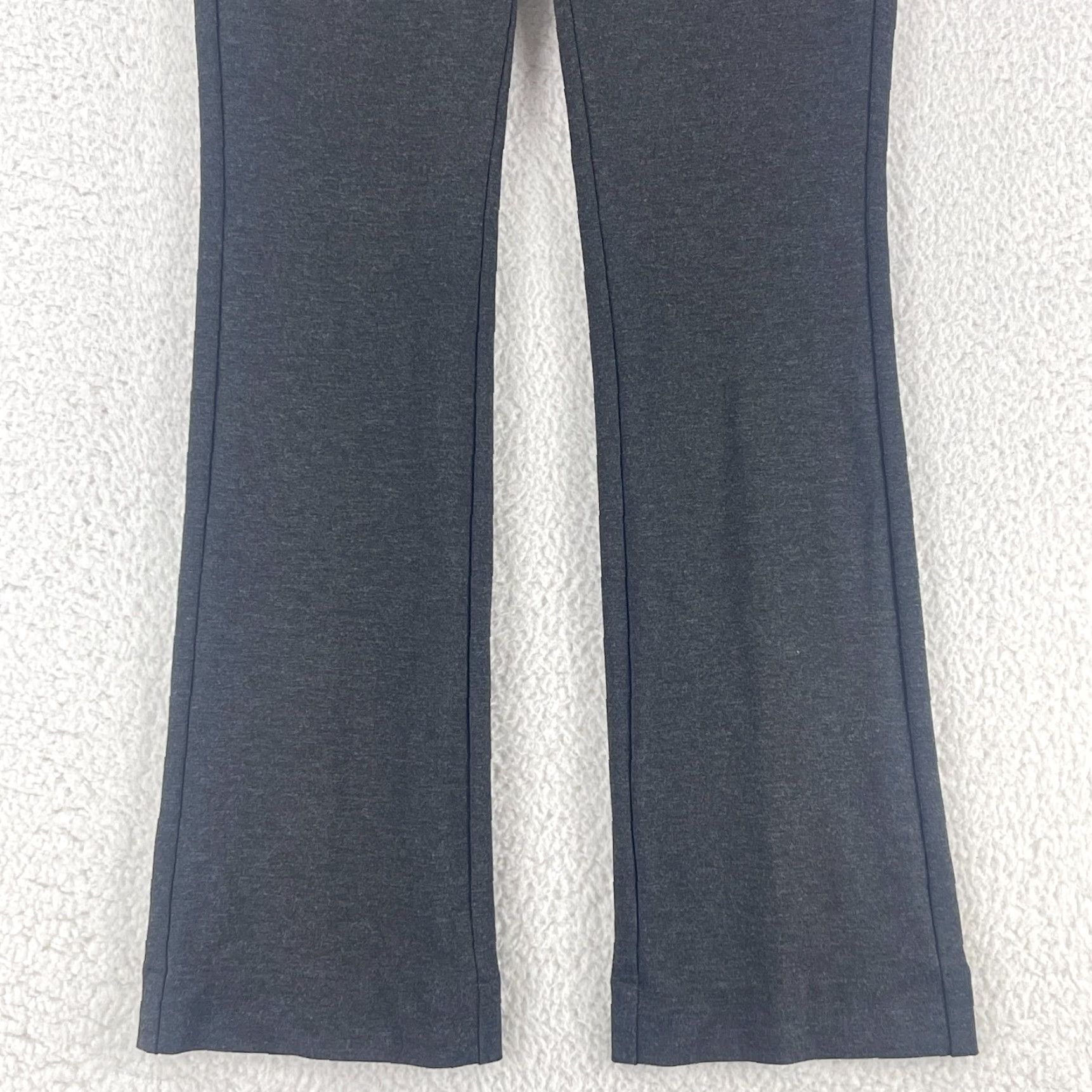 NYDJ NYDJ Petites Gray Ponte Knit Bootcut Pants Womens Mid-Rise Stretch Size 4P Size 27" / US 4 / IT 40 - 3 Thumbnail