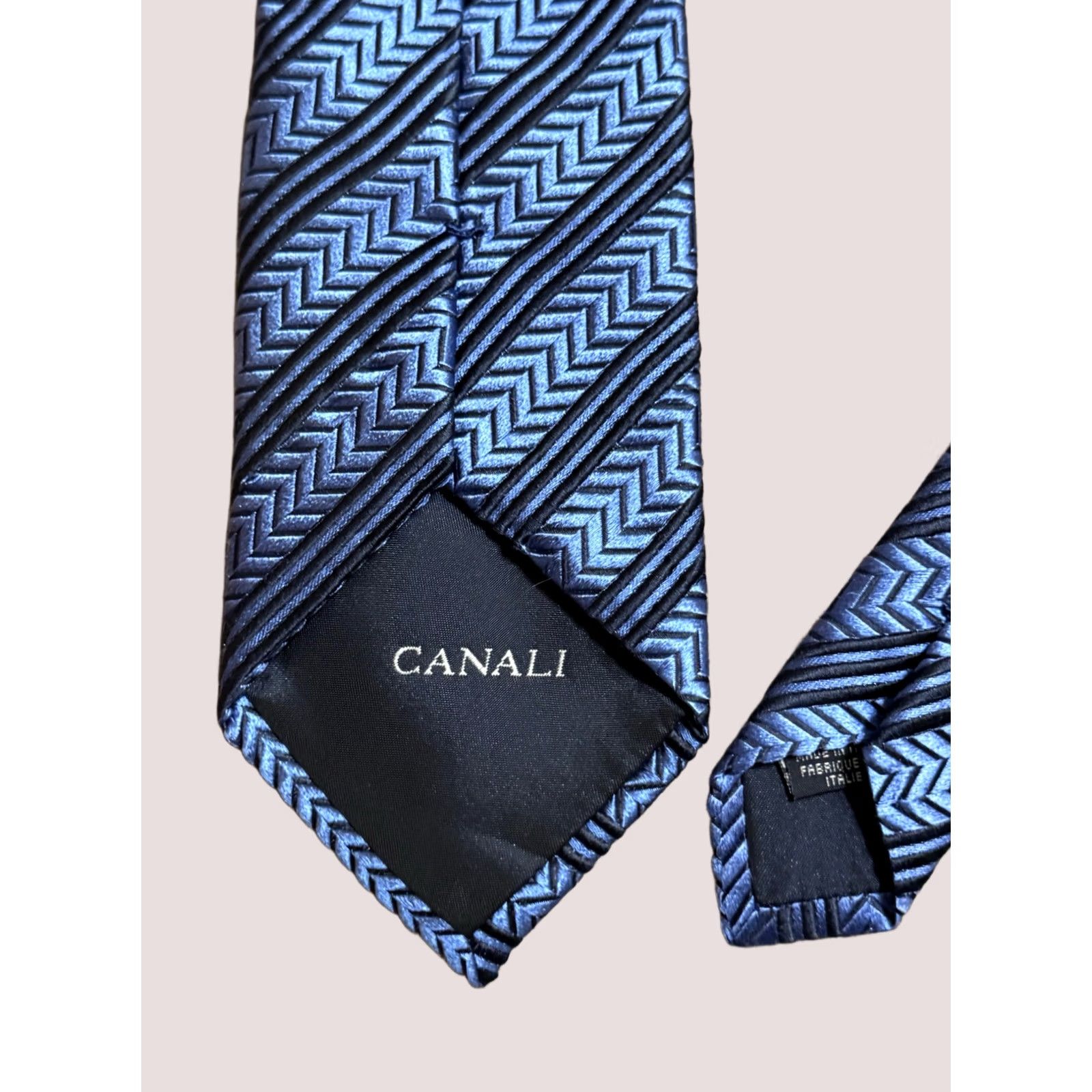 Canali Canali Necktie Mens Silk Multicolor Roal Blue Pattern MINT Tie Size ONE SIZE - 1 Thumbnail