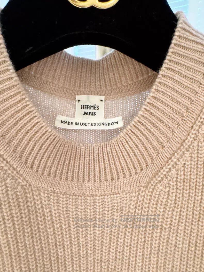 Hermes Hermes Nude Pink Cashmere Knit Dress Size XXS / US 00 / IT 34 - 4 Thumbnail