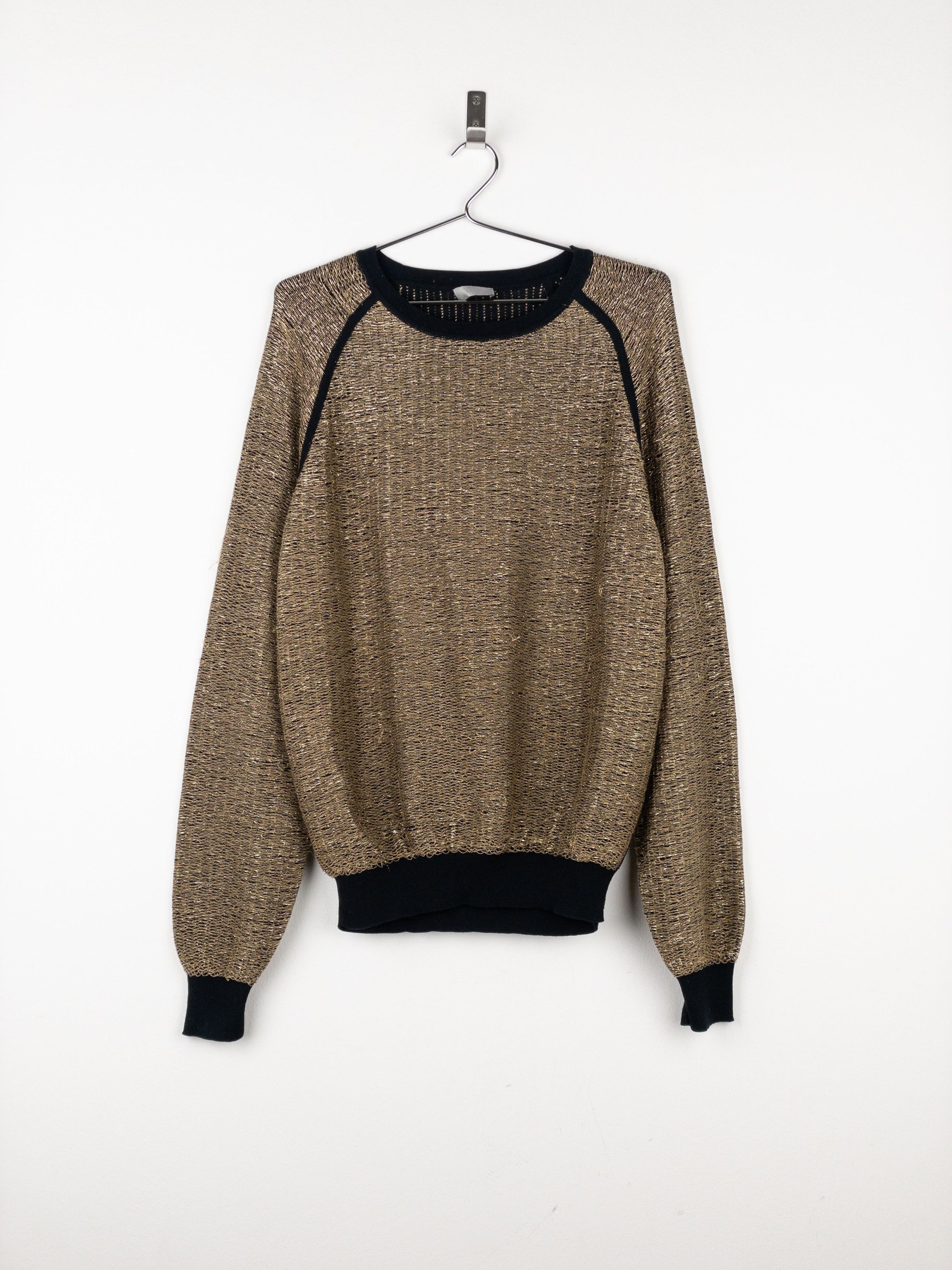 Dior Homme by Kris van Assche SS09 Metallic Gold-Colored Sweater Size US XL / EU 56 / 4 - 1 Thumbnail