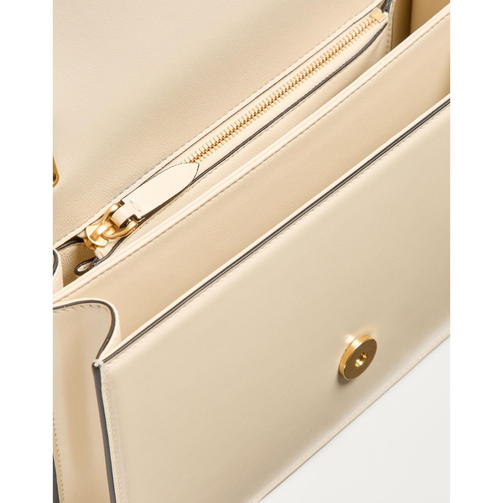 Valentino VALENTINO GARAVANI Vain Medium $4490 Ivory Shiny Leather Sho Size ONE SIZE - 5 Thumbnail