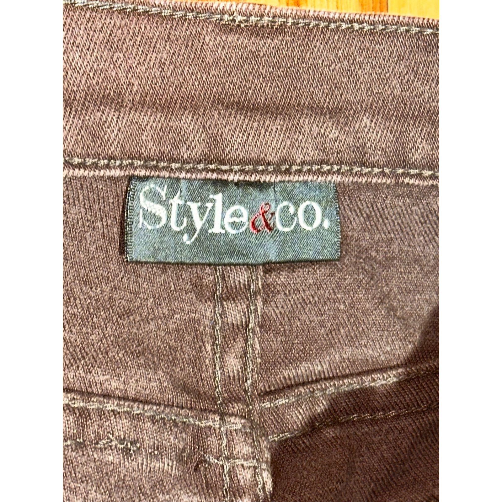 & Other Stories Brown Style And Co Straight Fit Jeans Size 26" / US 2 / IT 38 - 6 Thumbnail