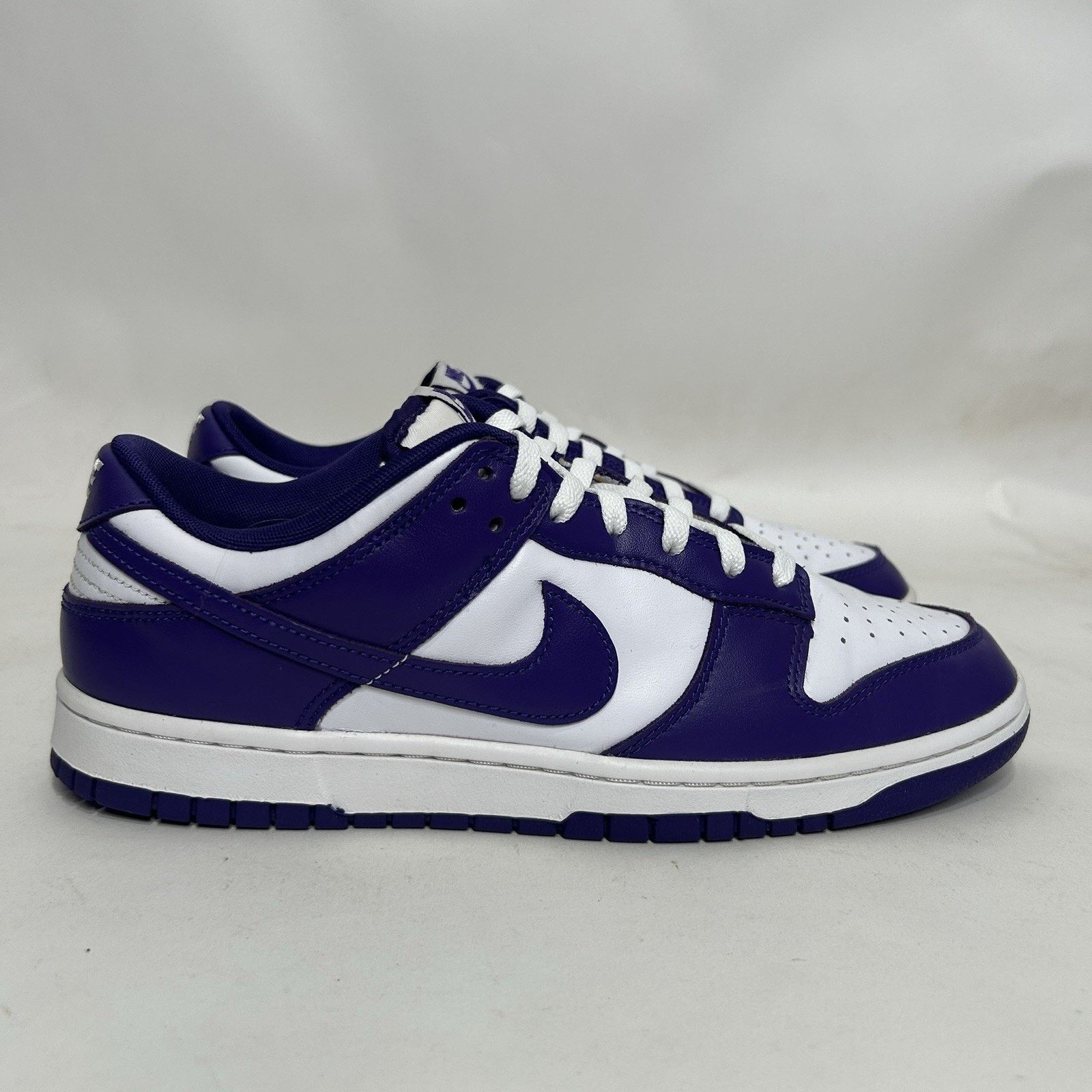 Nike Nike Dunk Low Retro “Championship Court Purple White” Size US 11 / EU 44 - 4 Thumbnail