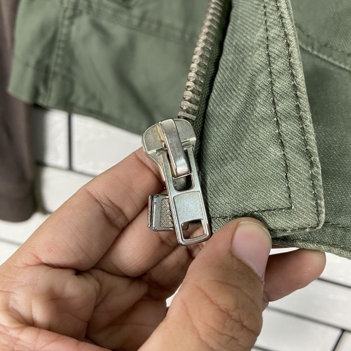 Japanese Brand 📌Vintage Cropped Biker Jacket Parachute Military Style Size M / US 6-8 / IT 42-44 - 17 Thumbnail