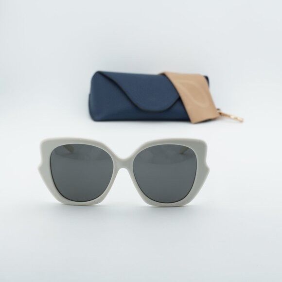 Loewe Loewe LW40133F 25A Sunglasses Ivory Butterfly Frame, Smoke Size ONE SIZE - 10 Thumbnail