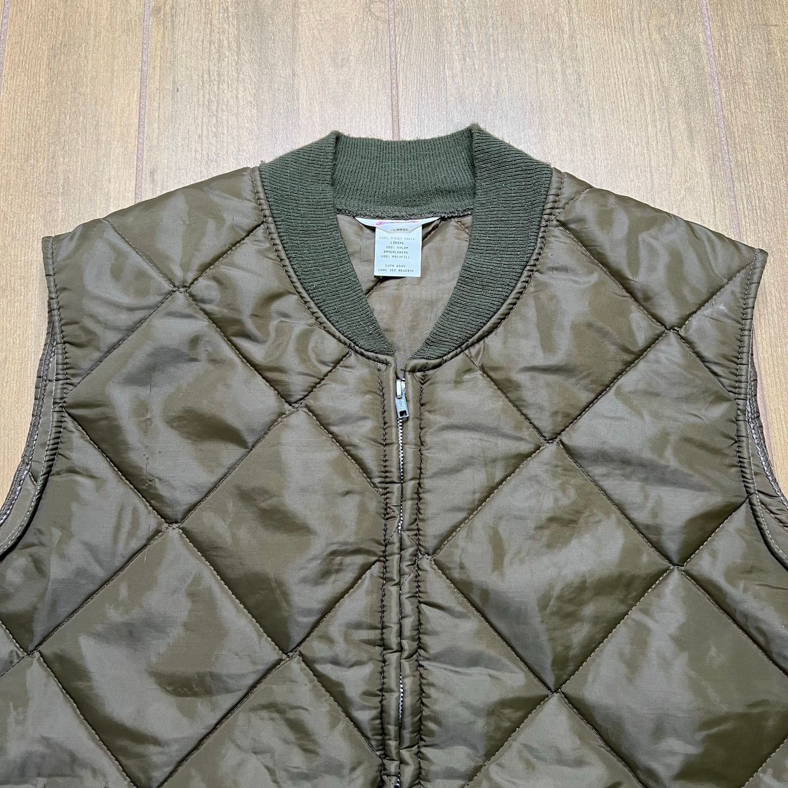 Vintage Vintage 90s Big Smith Vest Men XL Black Quilted Full Zip Size US XL / EU 56 / 4 - 2 Thumbnail
