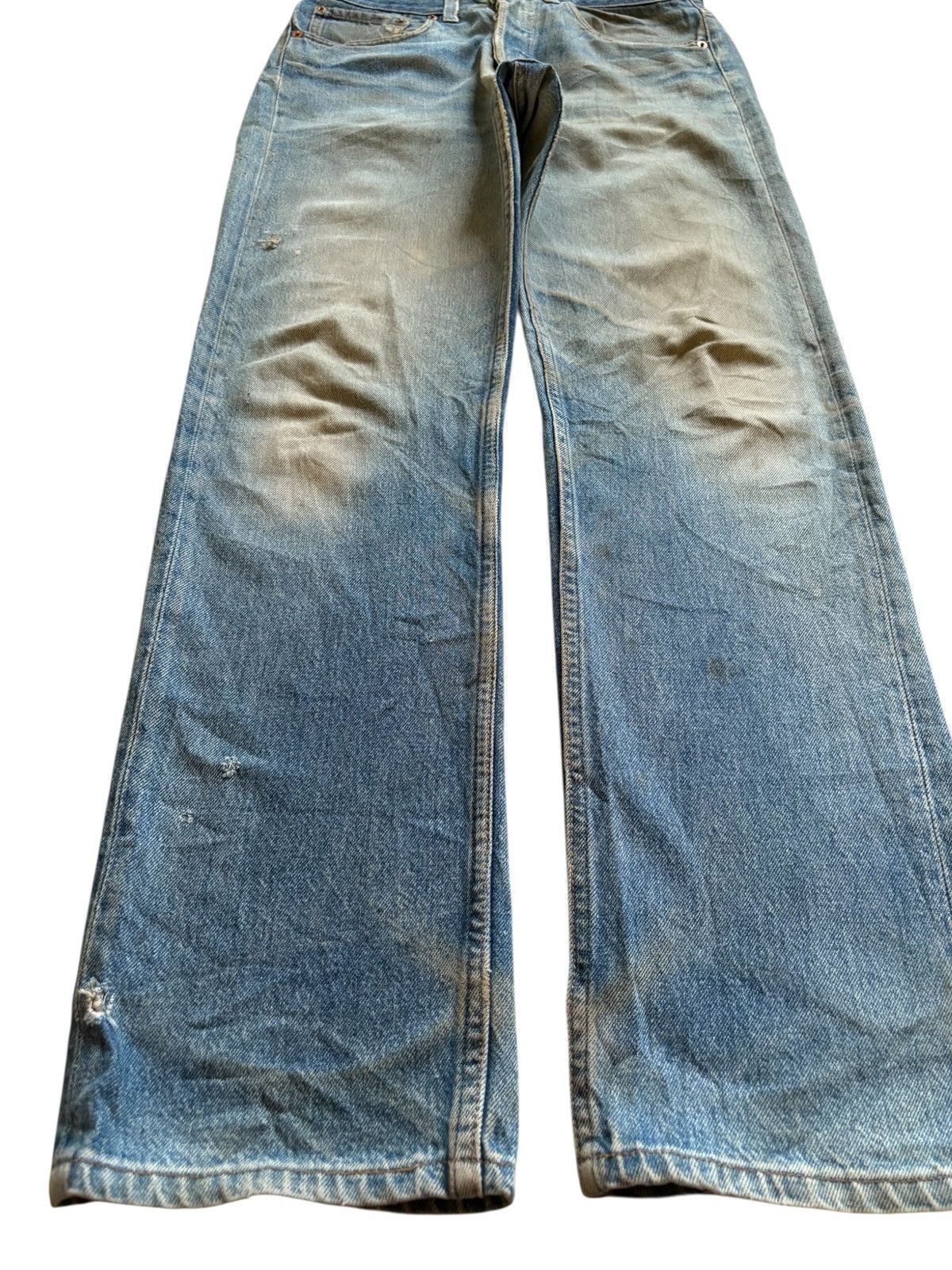 LVC × Levi's × Levi's Vintage Clothing Vintage 90s Levis 501 Mud Wash Distress Rip Loose Jean Size US 31 - 6 Thumbnail