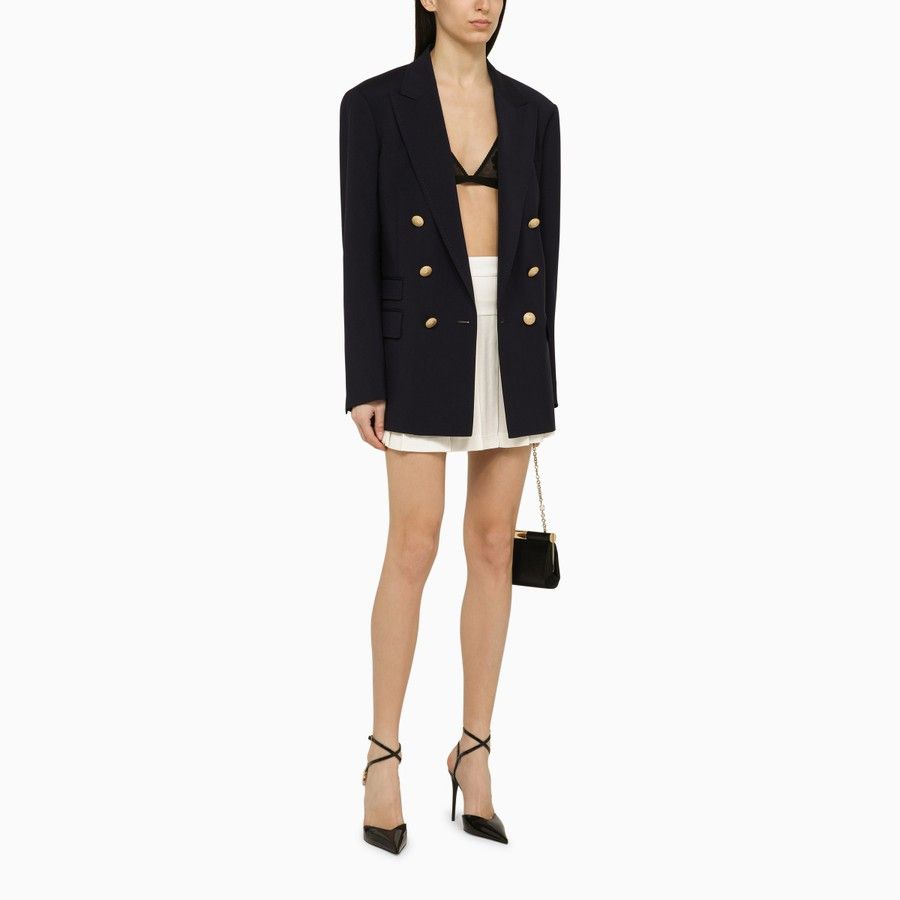 Dsquared2 o1d2blof0824 Double-breasted Wool Jacket in Navy Blue Size S / US 4 / IT 40 - 2 Thumbnail