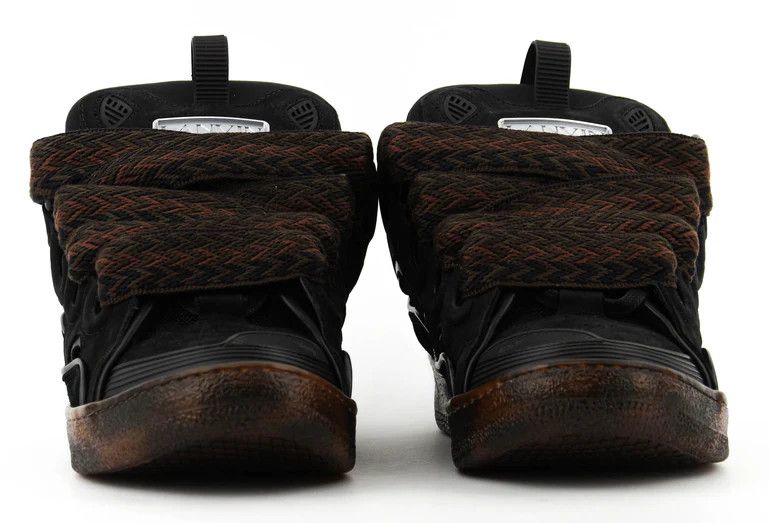 Helmut Lang o1s22i1n1024 Leather Curb Sneakers in Black Size US 11 / EU 44 - 3 Thumbnail