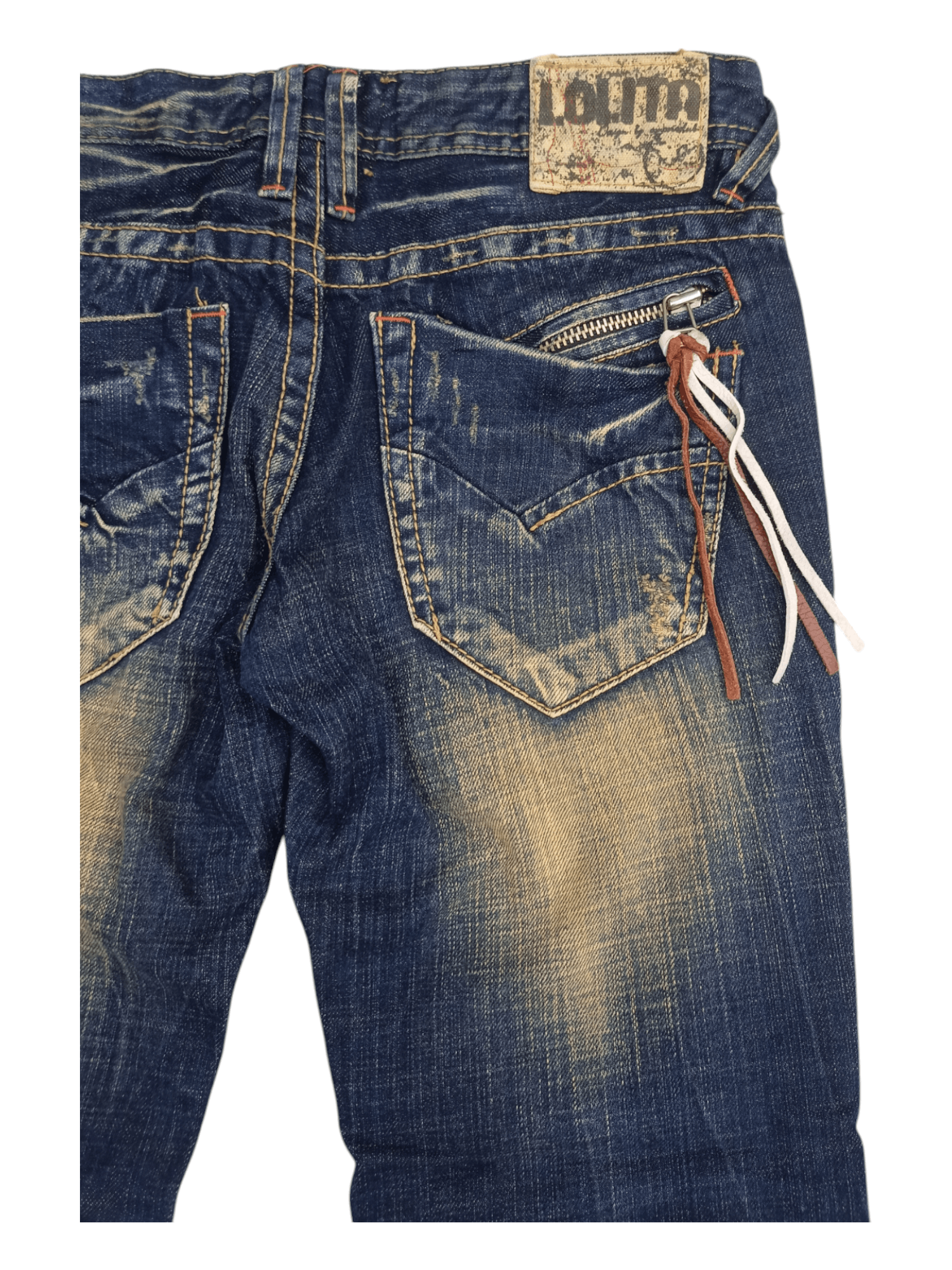 Japanese Brand Lolita Leather Bomdage Mudmax If Six Style Flare Denim Size US 29 - 8 Thumbnail