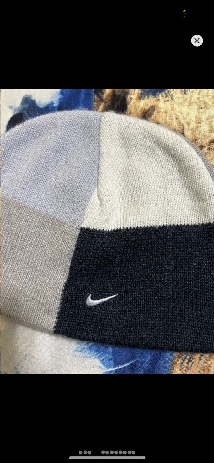 Nike × Vintage ***FINAL DROP***RARE 00s NIKE PATCHWORK TOQUE O/S Size ONE SIZE - 3 Thumbnail