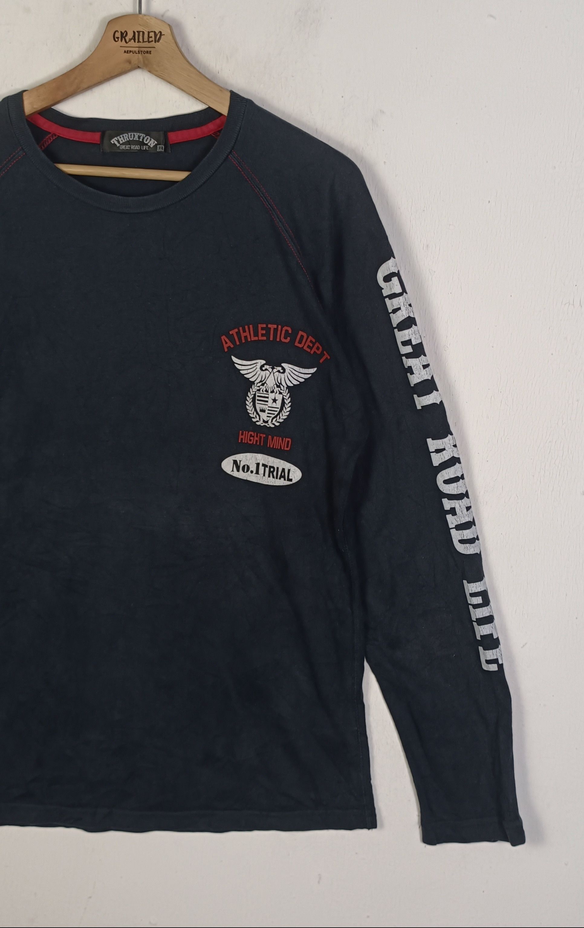 Japanese Brand Thruxton Mass Of Iron Astride Long Sleeve Size US M / EU 48-50 / 2 - 6 Thumbnail