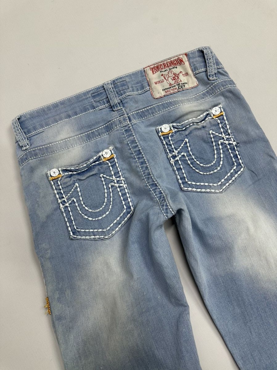 True Religion Vintage True Religion Slim Pants Distressed Y2k Japanese GOA Size 27" / US 4 / IT 40 - 13 Thumbnail