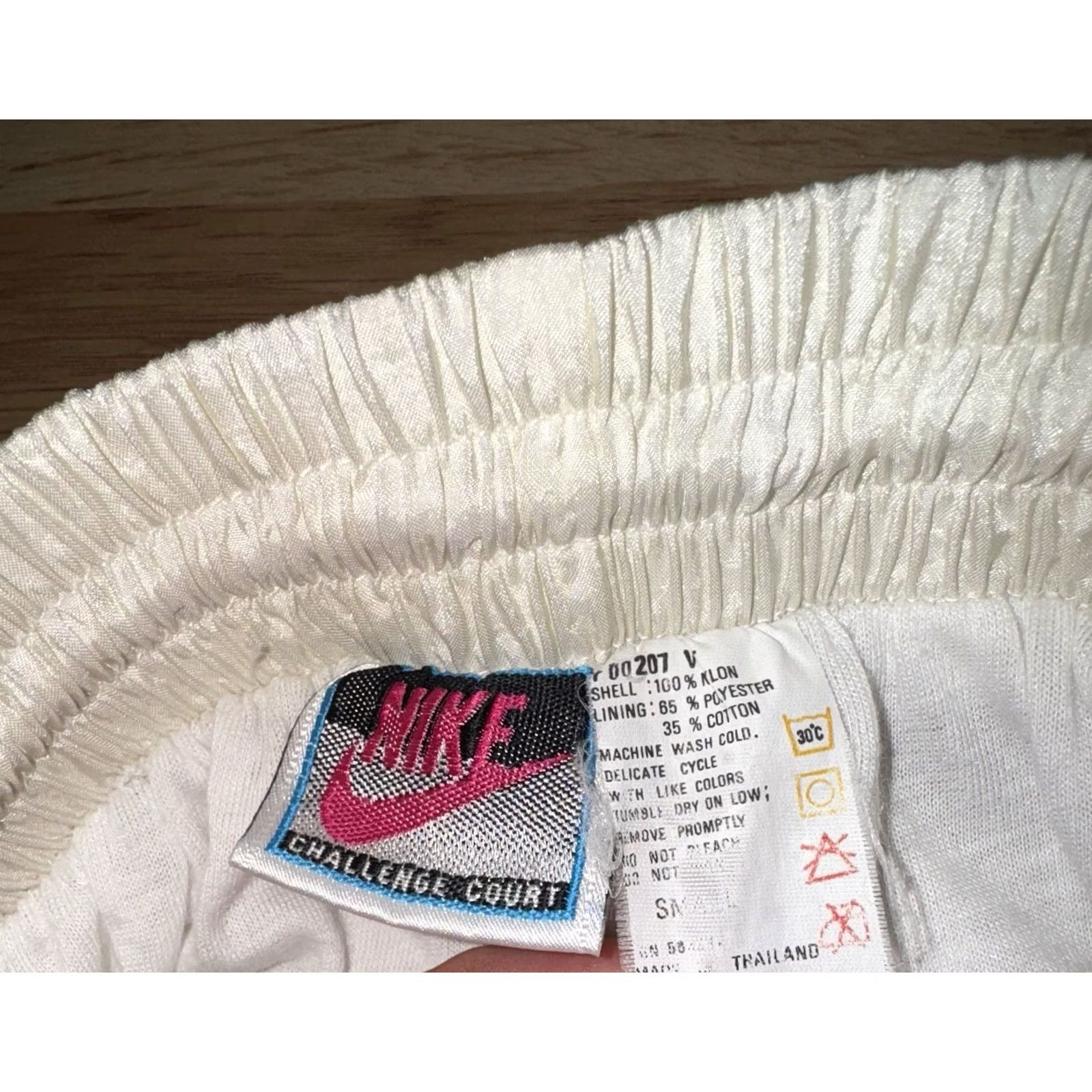 Nike VINTAGE Nike Challenge Court Pants Adult Small White Size 28" / US 6 / IT 42 - 2 Thumbnail