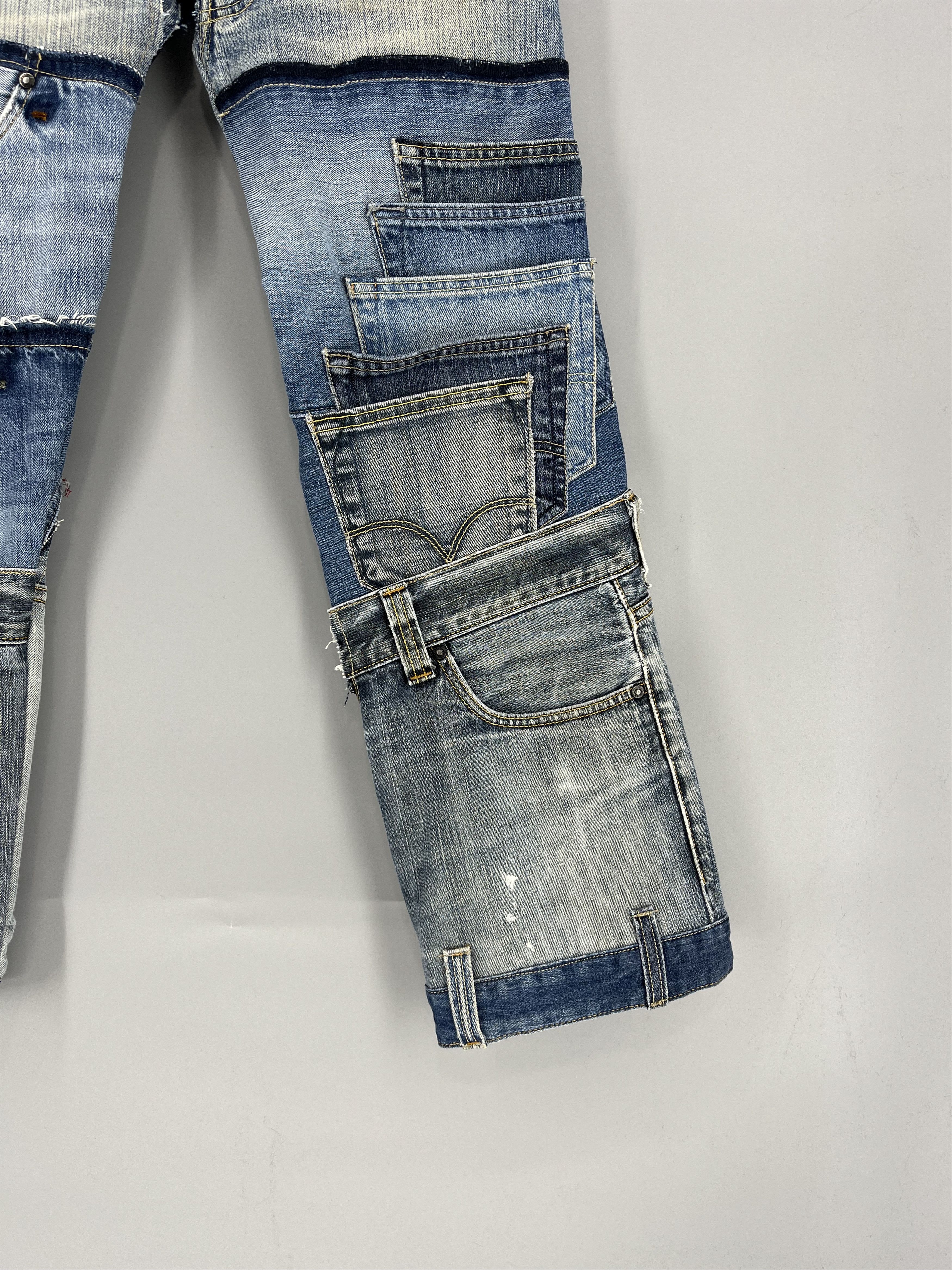 Other 90s Levi’s 501 Patchwork Multipocket Denim Custom Jeans USA Size US 31 - 6 Thumbnail