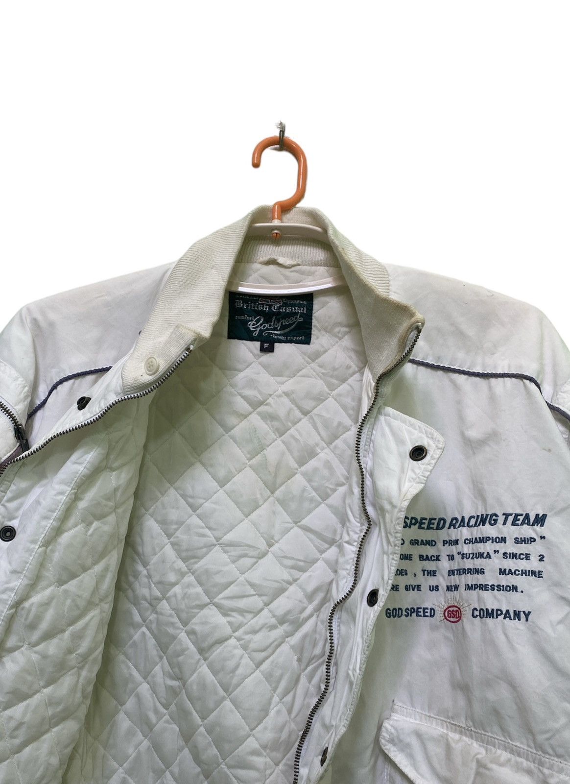 Godspeed Vintage British Godspeed Racing team Bomber Jacket Size US XL / EU 56 / 4 - 7 Thumbnail