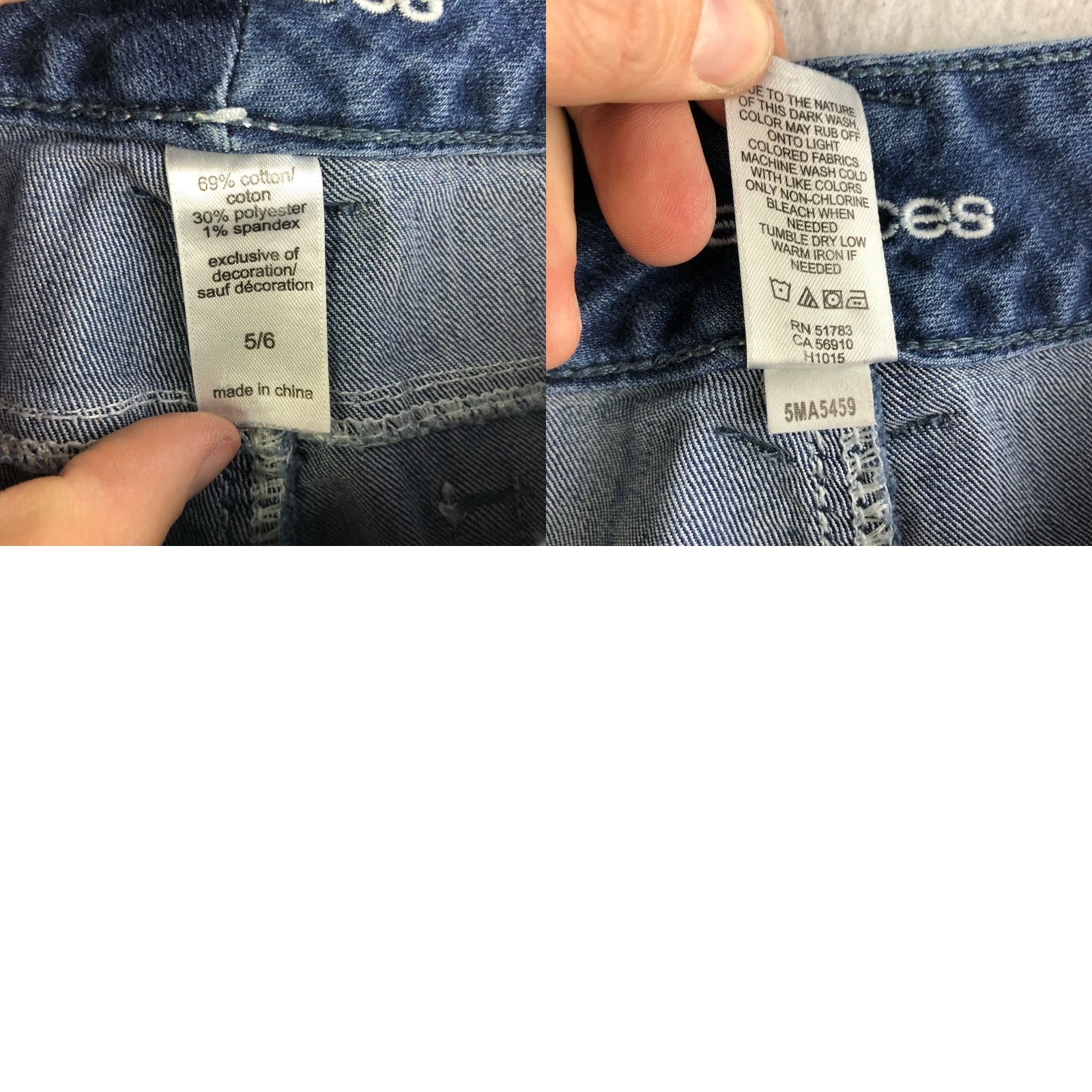 Vintage Maurices Jeans Womens 5/6 Mid Rise Crop Medium Wash Blue Denim Distressed No Regular Fit Cotton Size 28" / US 6 / IT 42 - 8 Thumbnail