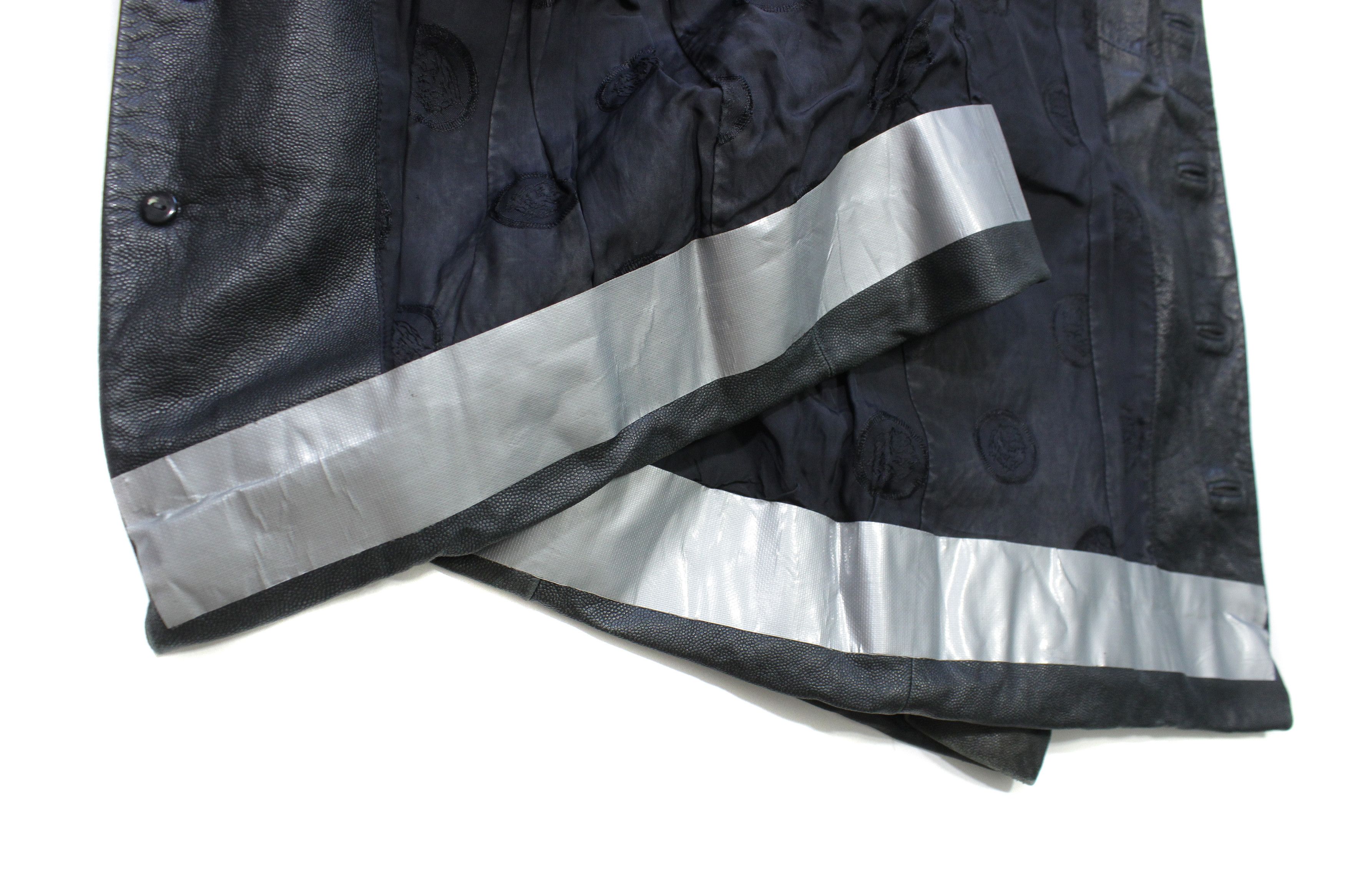 Versace 90S Leather Jacket Vintage Size US L / EU 52-54 / 3 - 11 Thumbnail