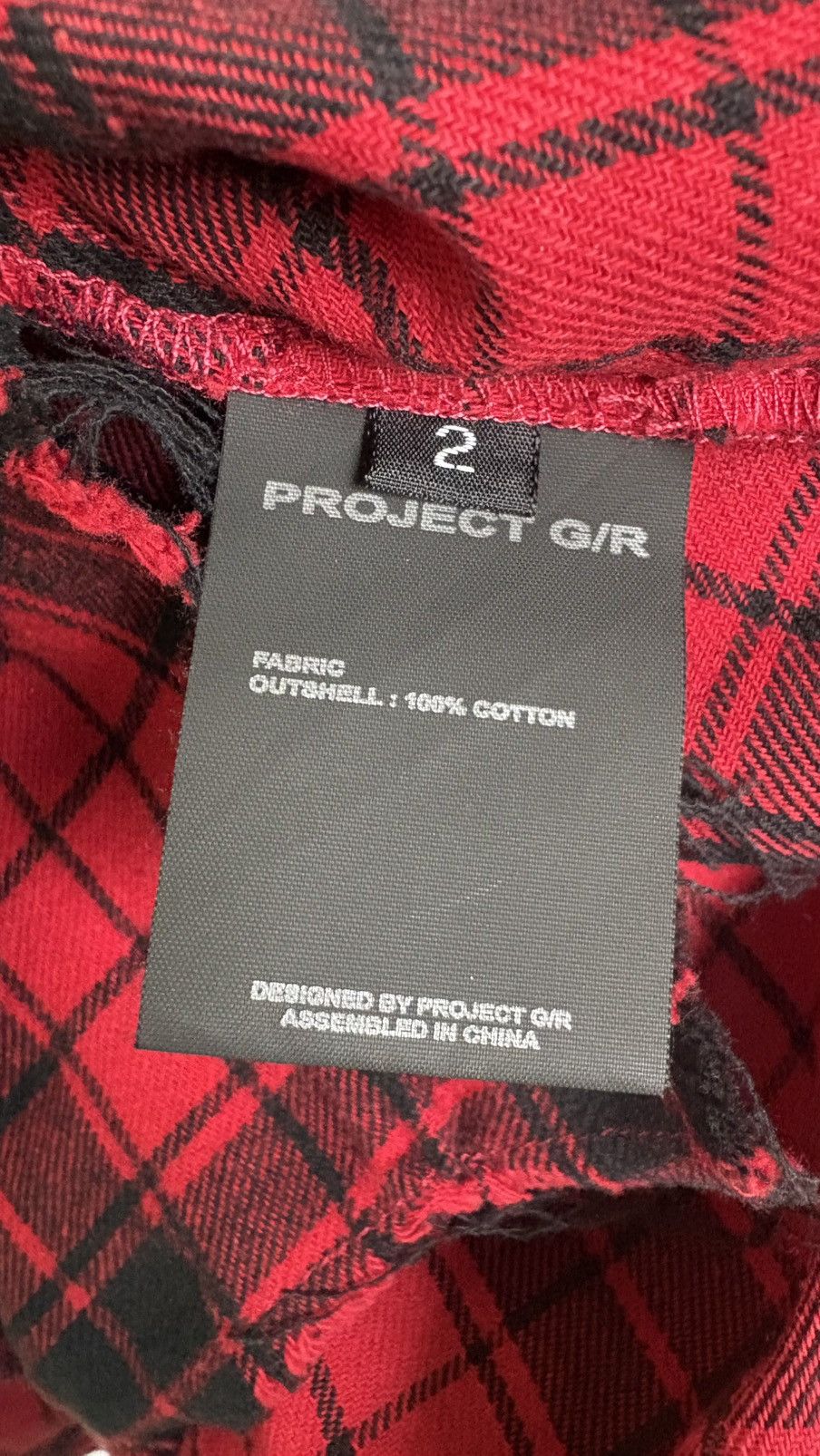 PROJECT G/R PROJECT G/R UPSIDE DOWN FLANNEL Size US XL / EU 56 / 4 - 4 Thumbnail