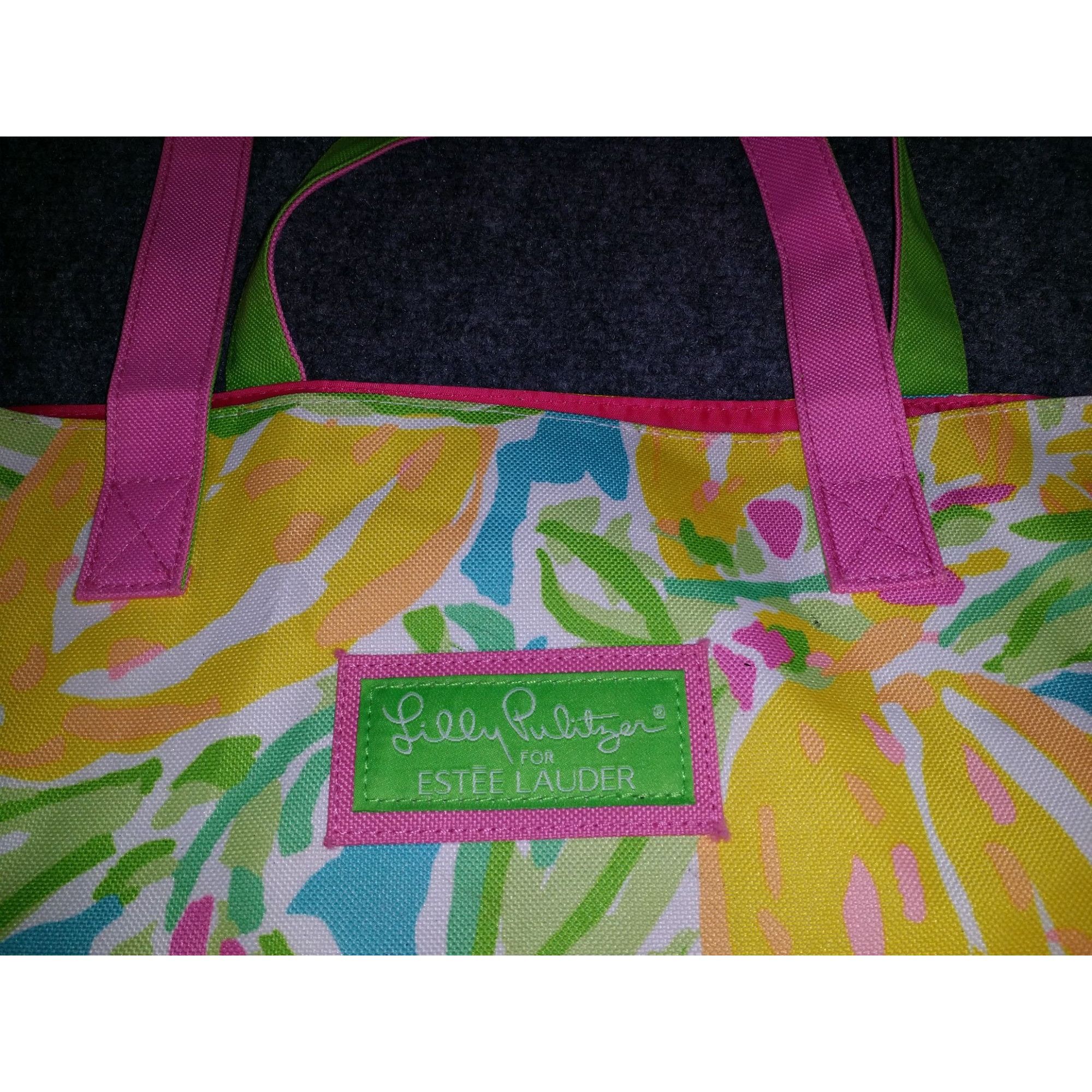 Lilly Pulitzer Lilly Pulitzer By Estee Lauder Floral Tote Bag Canvas Bag Mu Size ONE SIZE - 2 Thumbnail