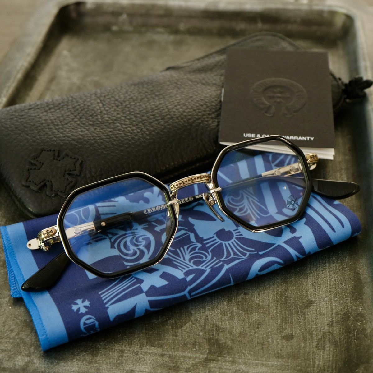 Chrome Hearts Chrome Hearts TATTERS BLACK/SILVER Glasses Size ONE SIZE - 14 Thumbnail