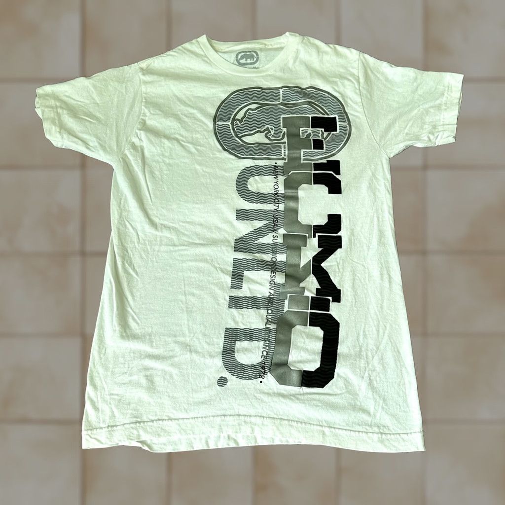 Ecko Unltd. ECKO Shirt Adult Medium White Tee Big Logo Tee Mens Size US M / EU 48-50 / 2 - 1 Thumbnail