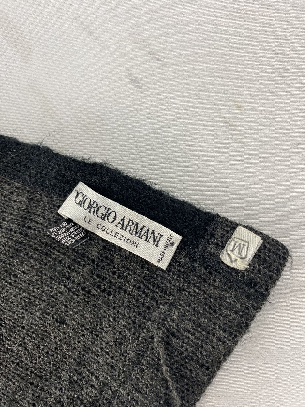 Giorgio Armani Giorgio Armani Le Collezion Mohair Plain Scarf Italian Made Size ONE SIZE - 4 Thumbnail