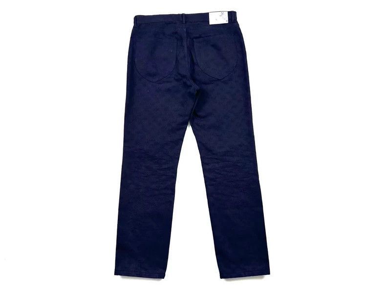 Louis Vuitton Louis Vuitton LV Presbyterian dark ink leather jeans-2507 Size US 34 / EU 50 - 4 Thumbnail