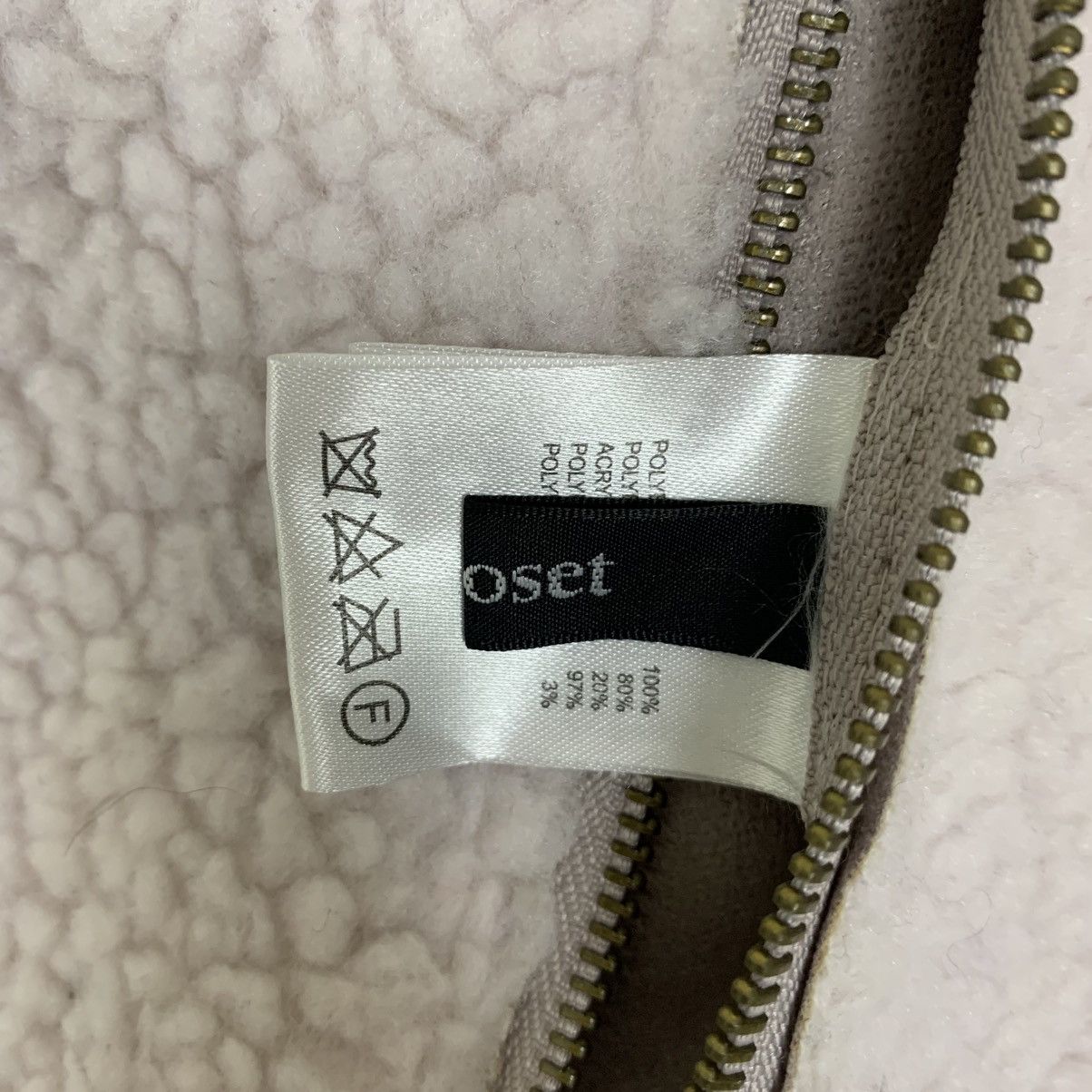 Designer × Japanese Brand × Vintage W Closet Sherpa Fleece ZipUp Jacket Size ONE SIZE - 17 Thumbnail