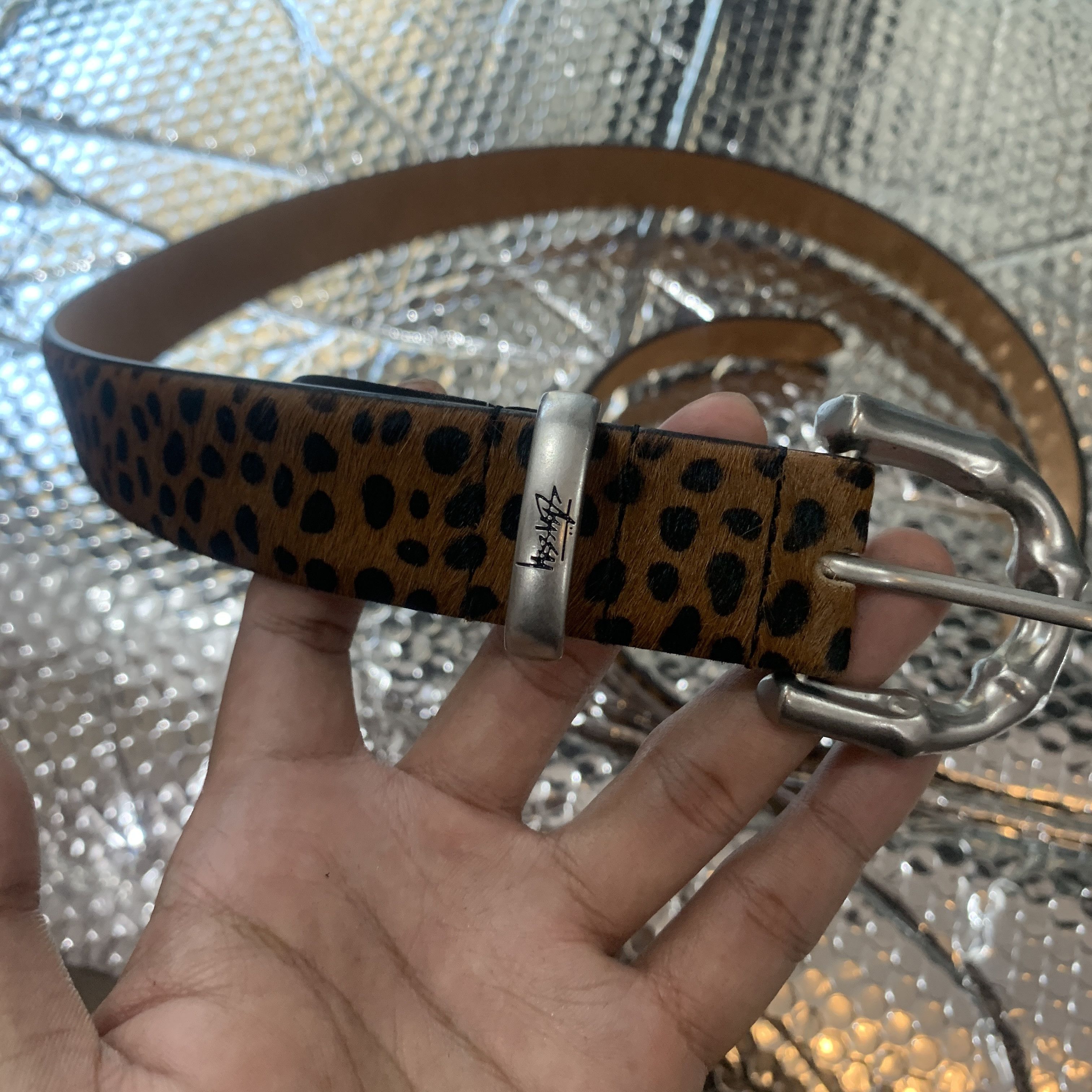 Stussy Stussy bamboo buckle belt leopard pattern Size ONE SIZE - 3 Thumbnail