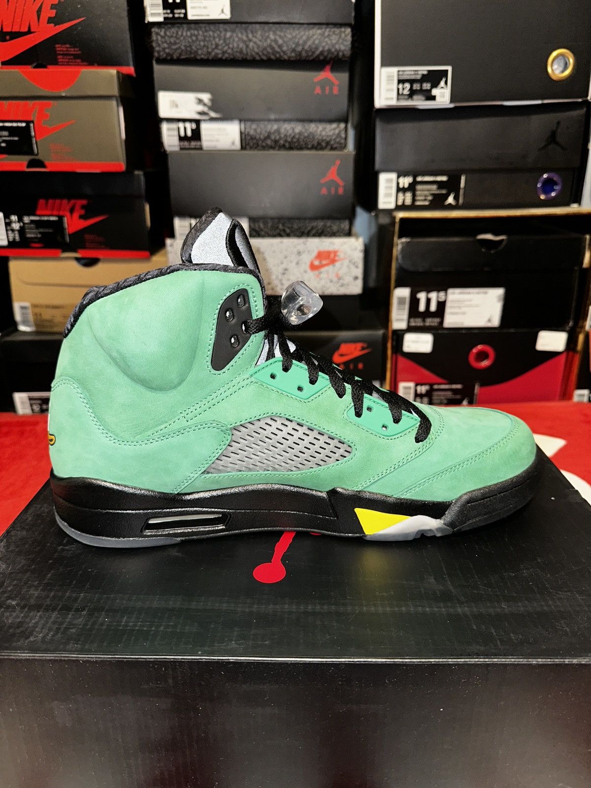 Nike Air Jordan 5 “Oregon Duck PE” Sample 2013 Size US 11.5 / EU 44-45 - 13 Thumbnail