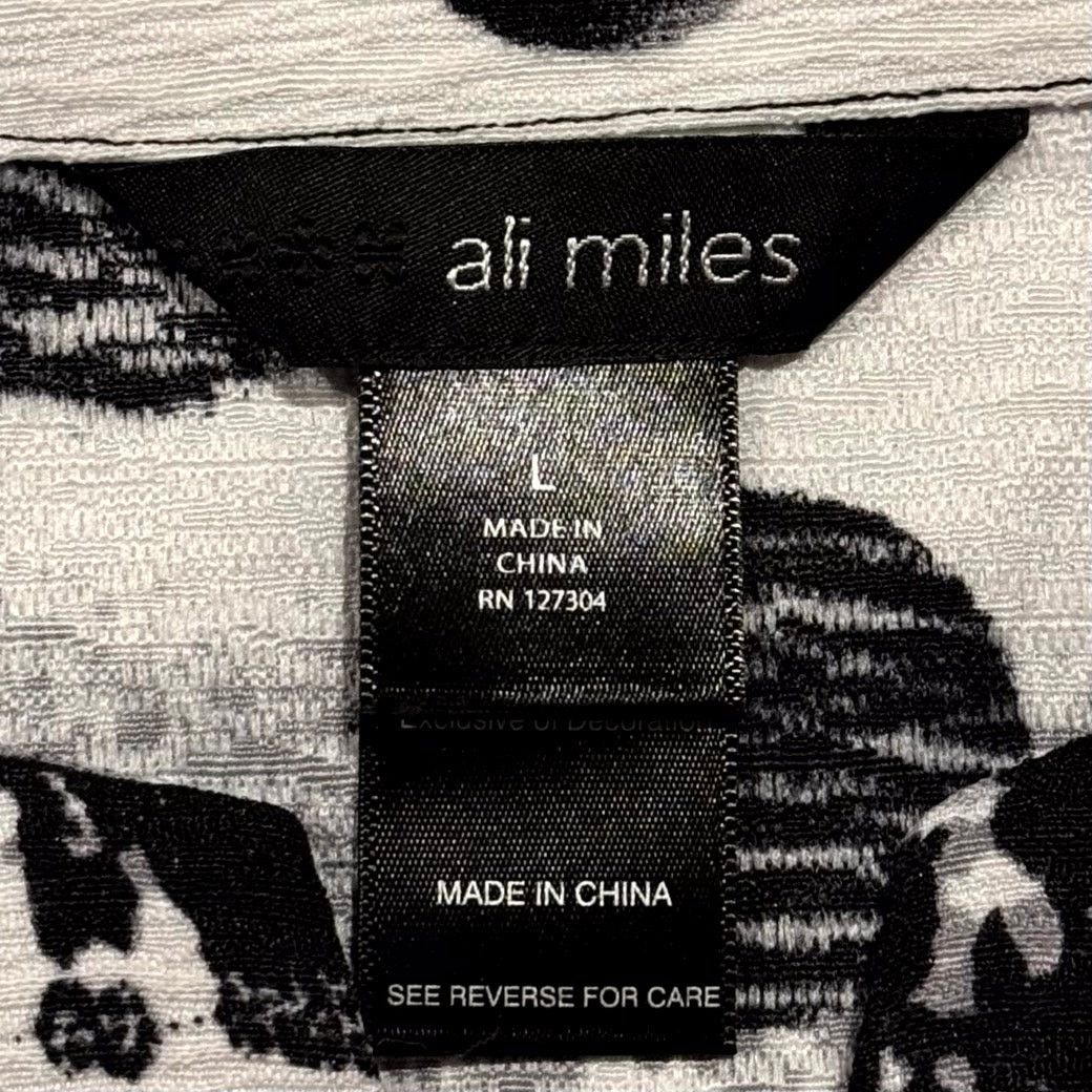 Other NWT Ali Miles Abstract Jacket Black White Artsy Button L Size L / US 10 / IT 46 - 4 Thumbnail
