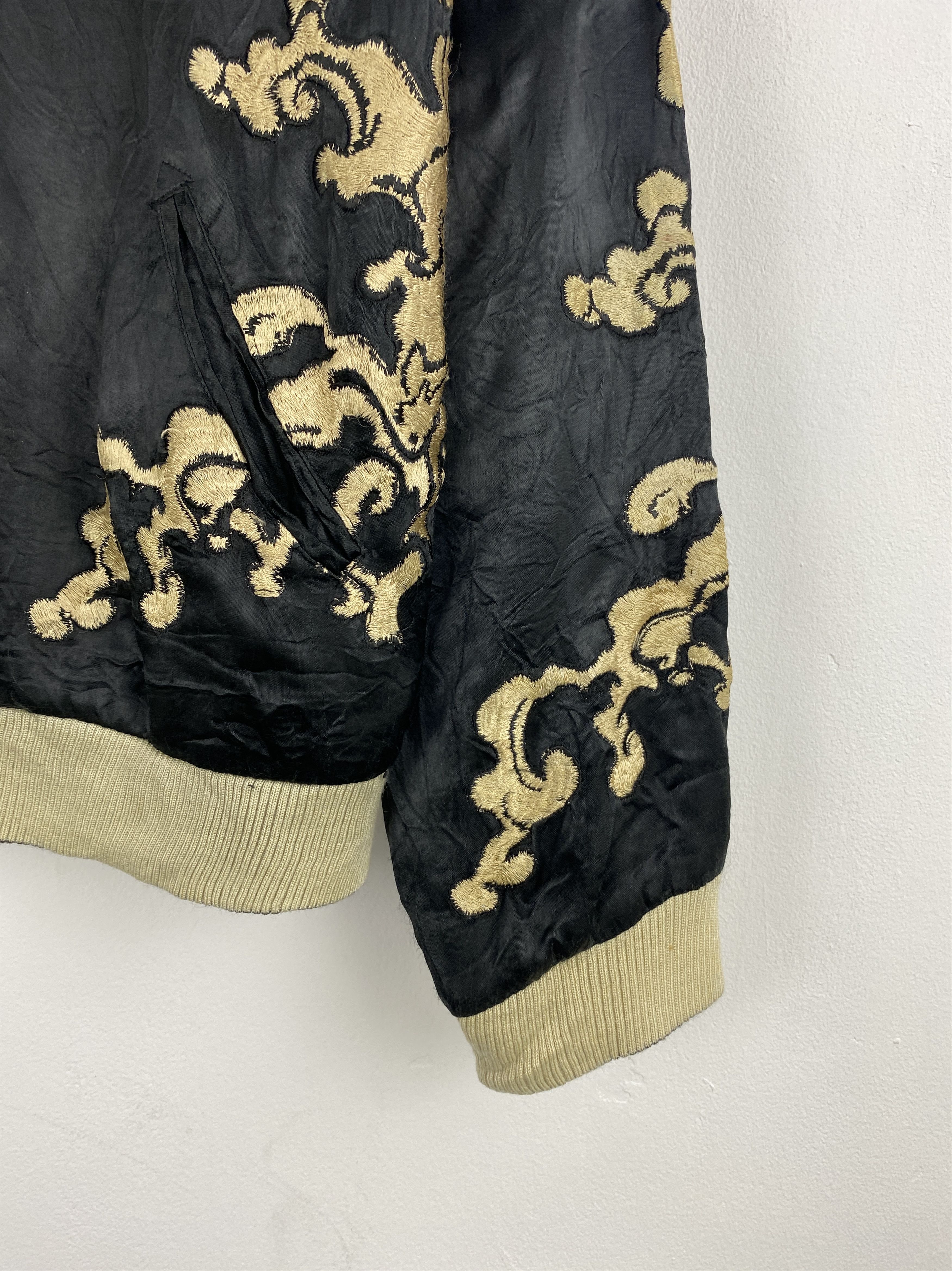 Dragonfly Japan Bosozoku Biker Dragonfly Tattoo Silk Reversible Jacket Size US M / EU 48-50 / 2 - 8 Thumbnail