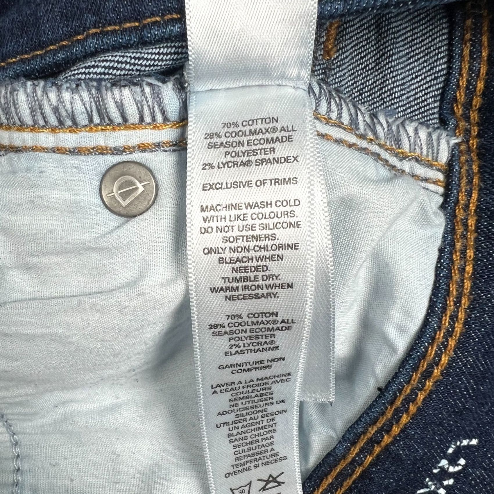 DUER DUER L2X Slim Fit Jeans Stretch Performance Denim 33x30 Mens Blue Pants Size US 33 - 4 Thumbnail