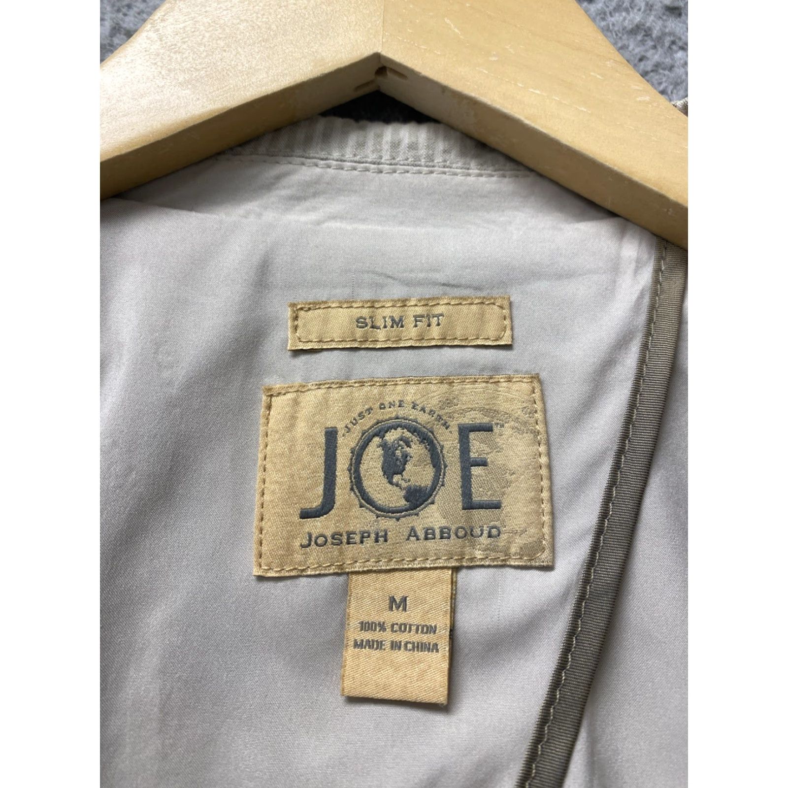 Joseph Abboud Joseph Abboud Sport Coat Men’s M Tan Striped Seersucker Blazer Regular Four-Button Inner Pockets Notch Lapel Knit Cotton White? Size 40R - 4 Thumbnail