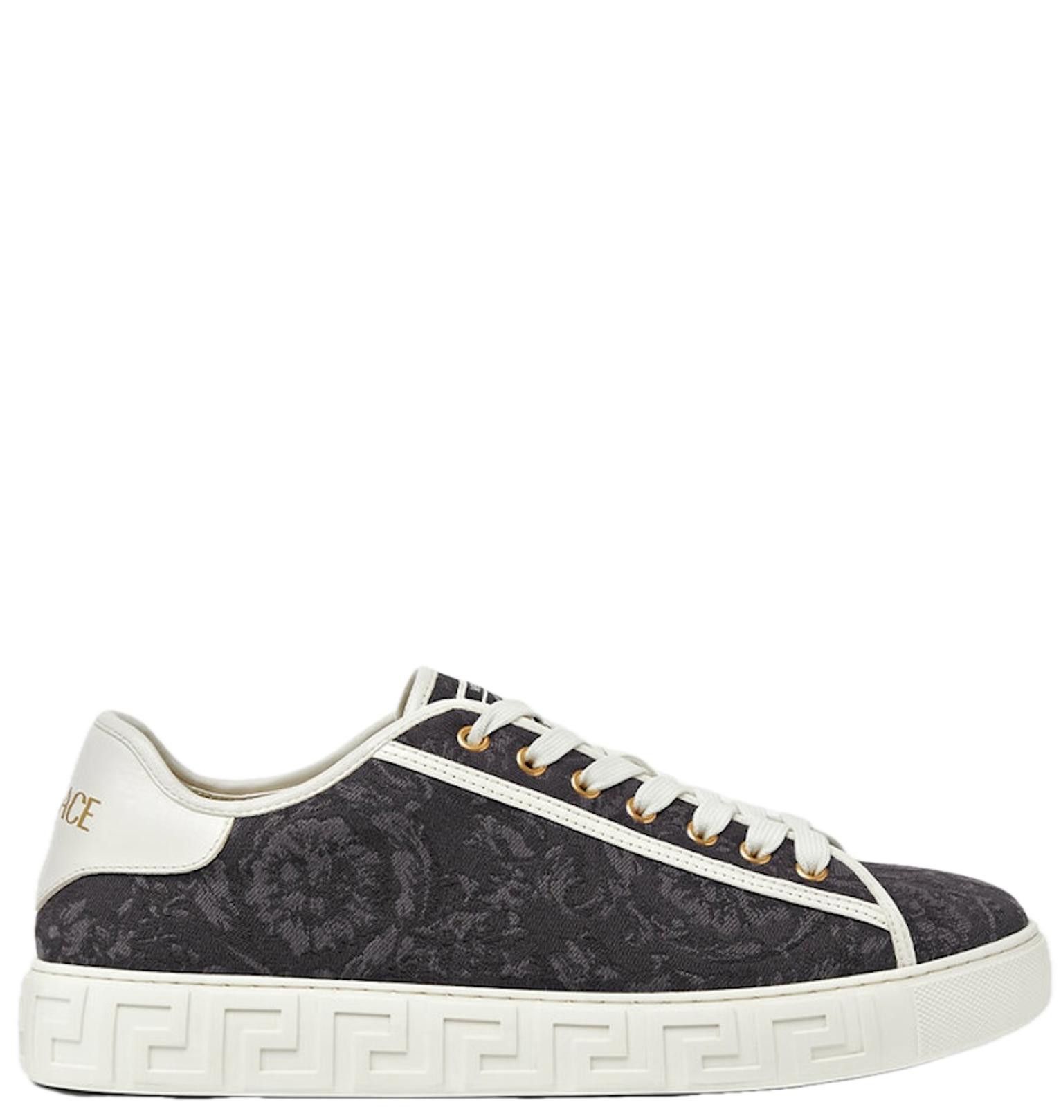 Versace Versace Greco Jacquard Canvas Sneakers Size US 6 / EU 39 - 1 Thumbnail