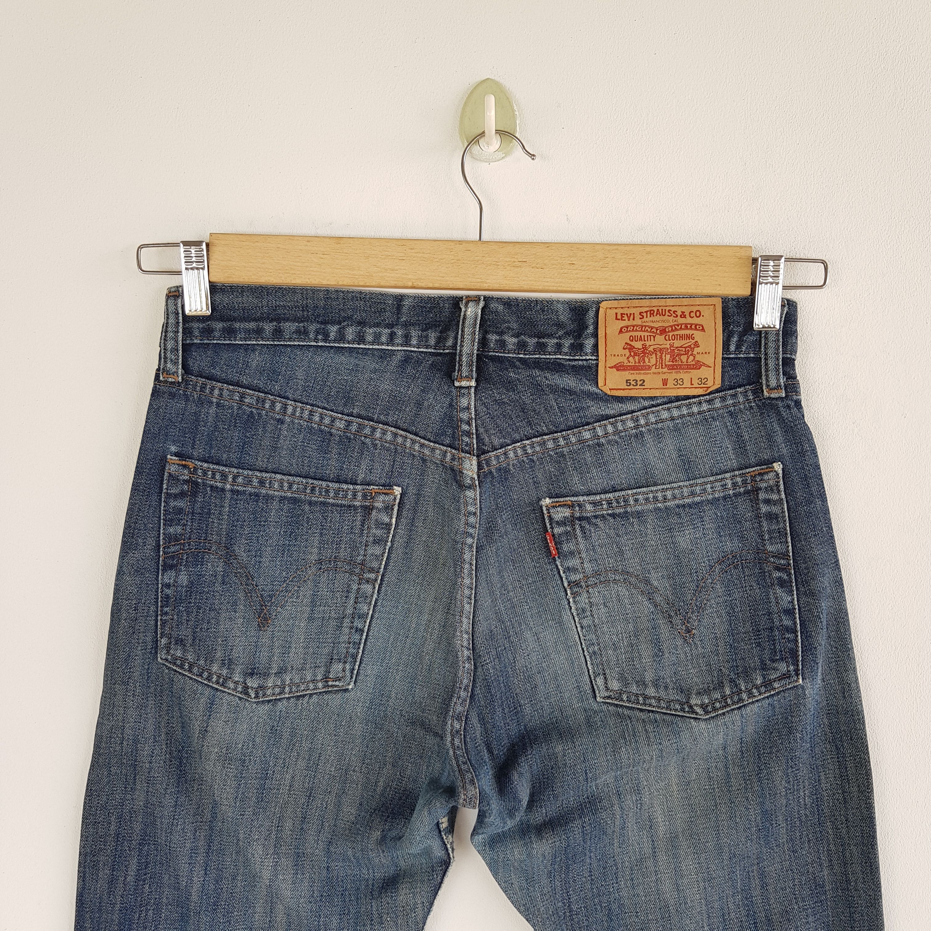 Levi's Vintage Y2K Levis Distressed Jeans Levi's 532 Faded Denim Size US 32 / EU 48 - 5 Thumbnail