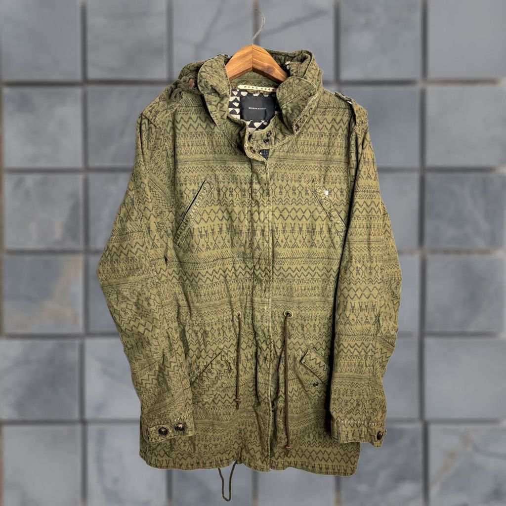 Maison Scotch Maison Scotch & Soda Military Hoodie Parka Jacket Green 4 Womens Mens Size 4 Green Size S / US 4 / IT 40 - 1 Thumbnail