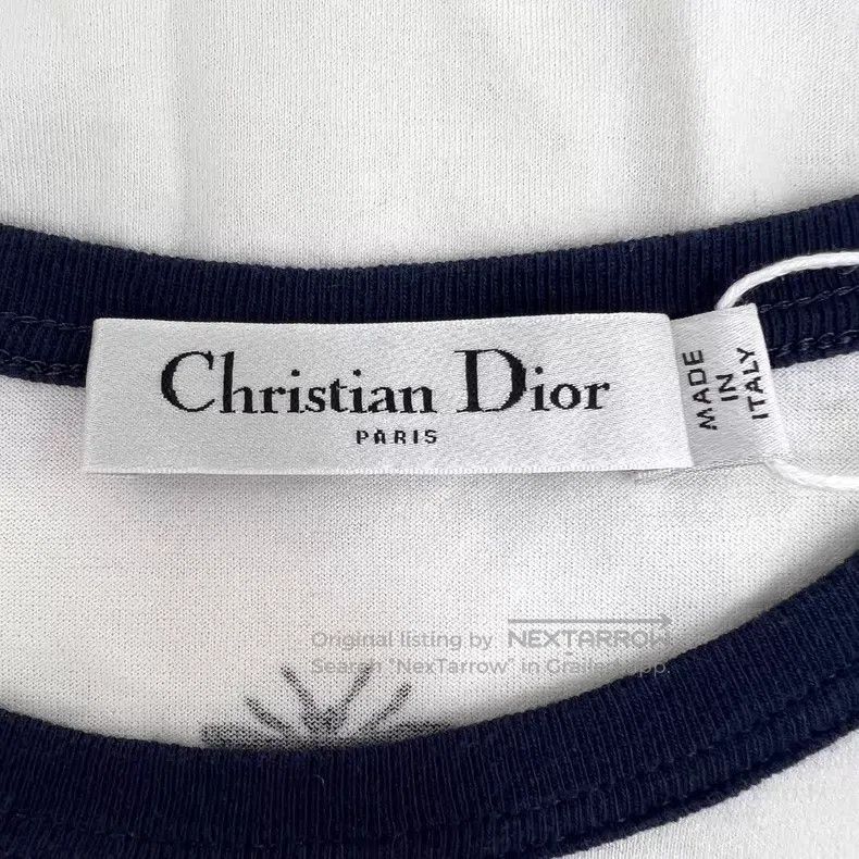 Dior Dior 25 white five-pointed star letter print cotton round- Size XS / US 0-2 / IT 36-38 - 6 Thumbnail