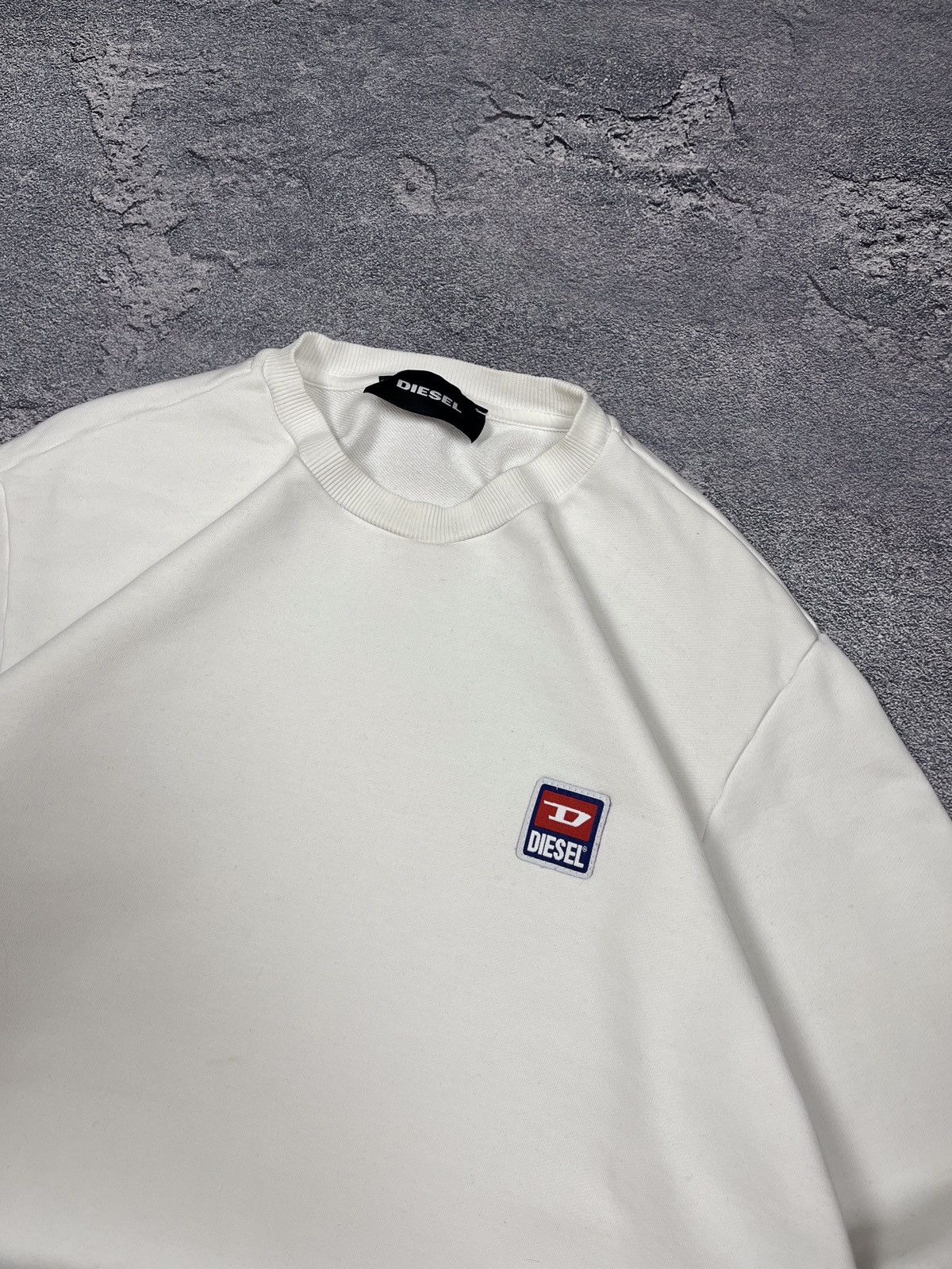 Diesel × Vintage Diesel White Hoodie Logo Bones Vintage Size US L / EU 52-54 / 3 - 2 Thumbnail