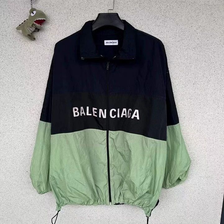 Balenciaga Balenciaga size 38 Black Green Windbreaker Size M / US 6-8 / IT 42-44 - 1 Thumbnail