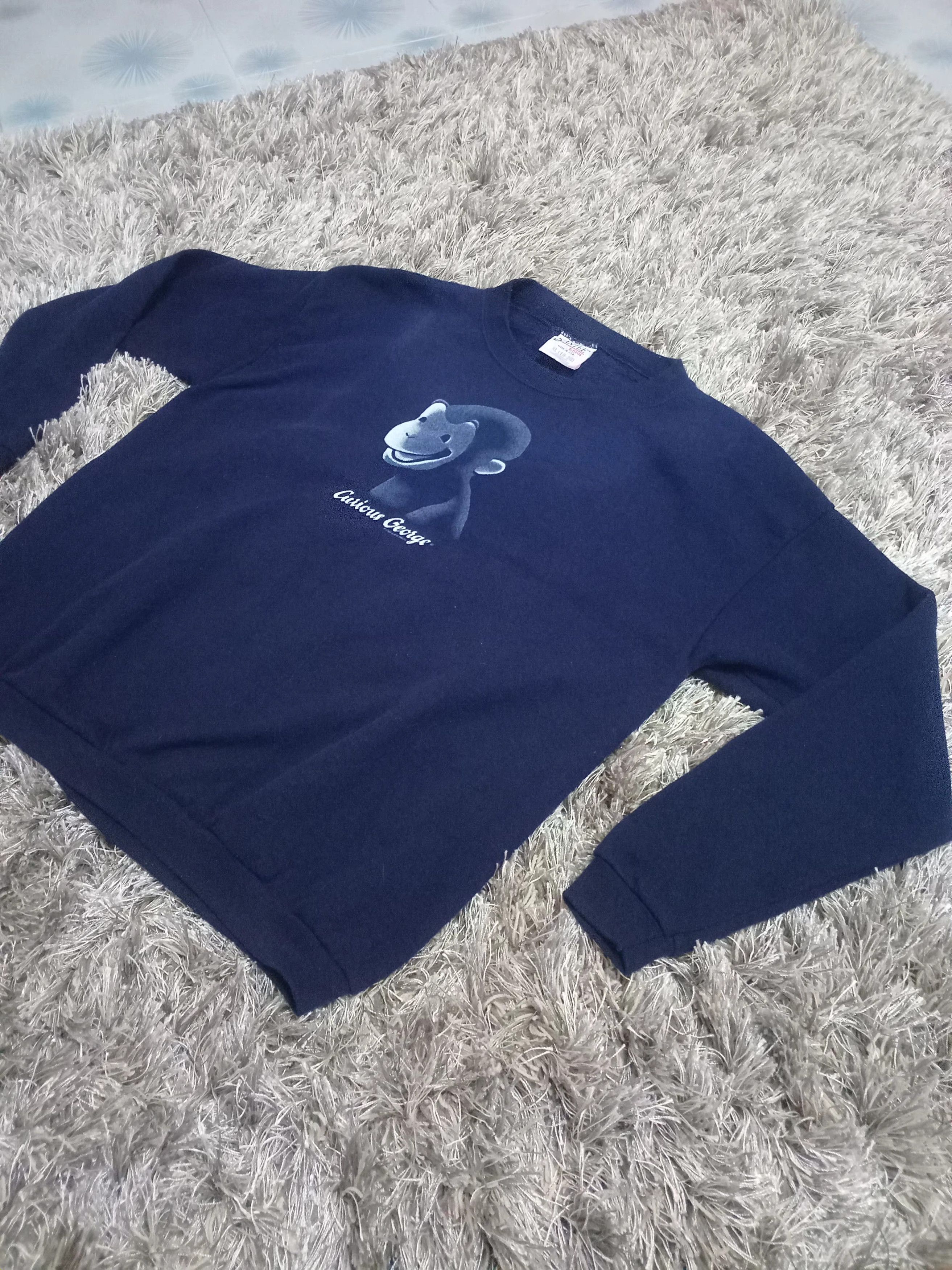 Other VINTAGE CURIOS GEORGE MONKEY MOVIE LONG SLEEVE T-SHIRT. Size US XL / EU 56 / 4 - 1 Thumbnail