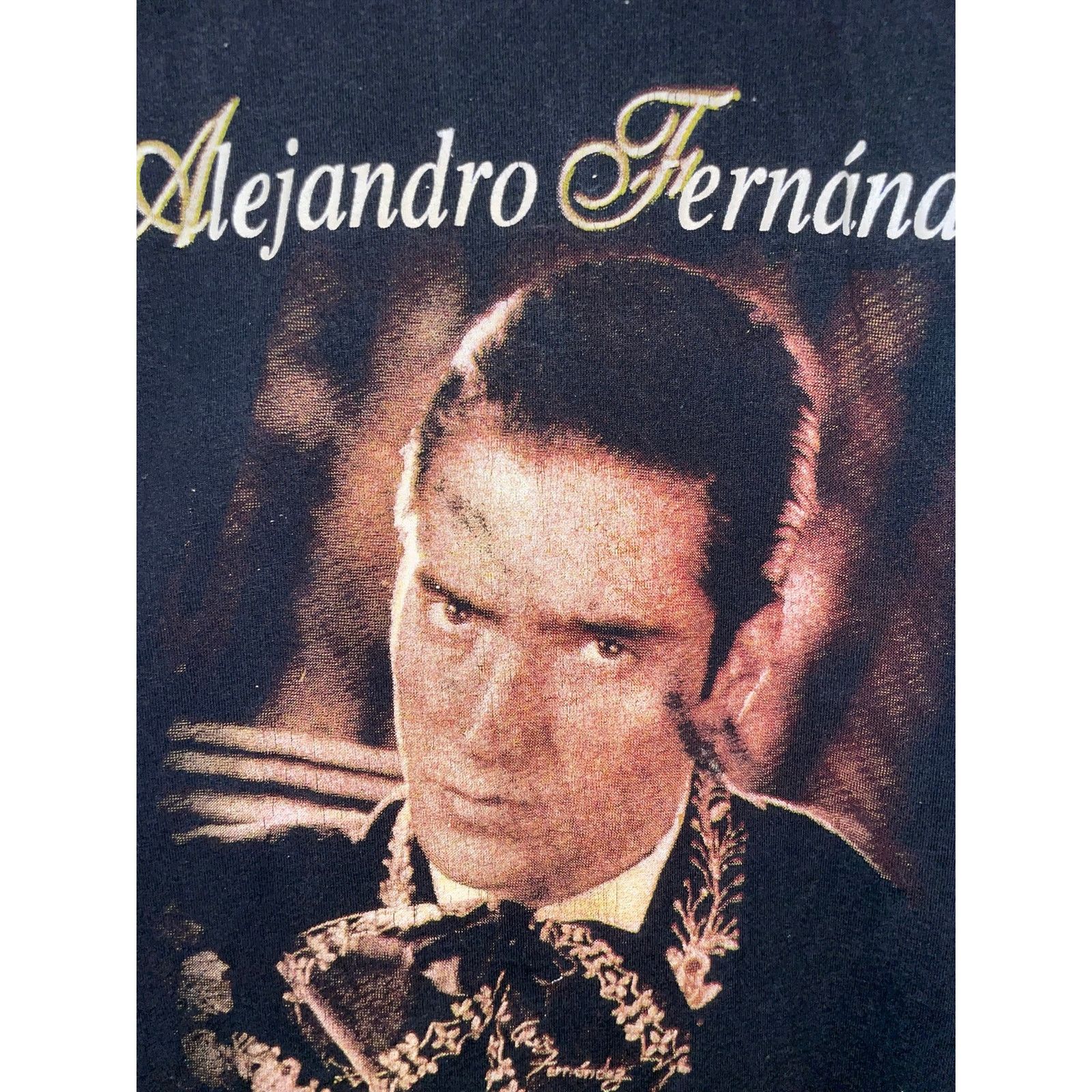 Vintage Y2K Alejando Fernandez Shirt Entre Tus Brazos Mexican 2000s Size US M / EU 48-50 / 2 - 2 Thumbnail