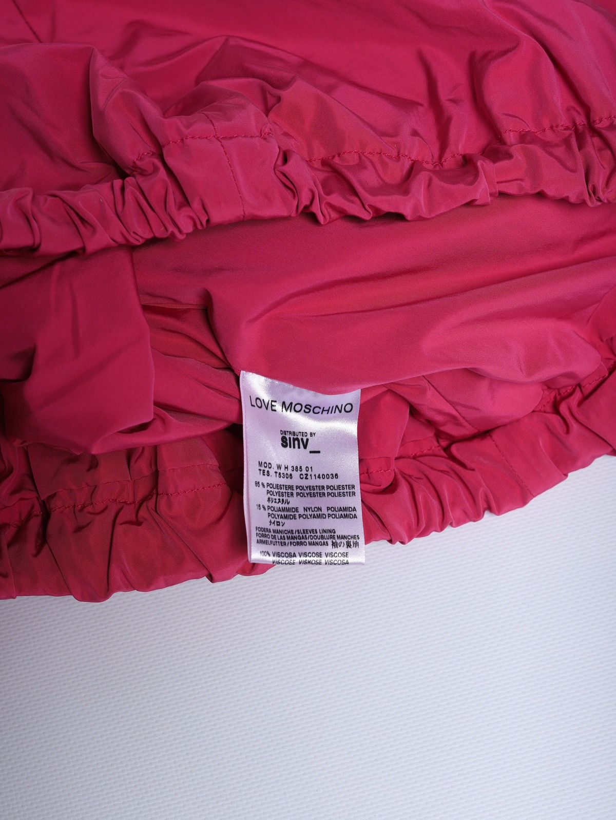 Love Moschino Love Moschino Nylon Crop Jacket Pink Size L / US 10 / IT 46 - 8 Thumbnail
