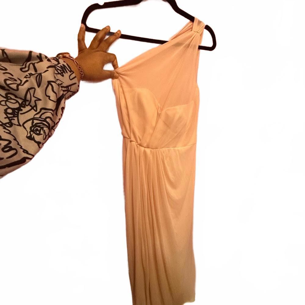 Designer Elegant One-Shoulder Pleated Dress Size S / US 4 / IT 40 - 1 Thumbnail
